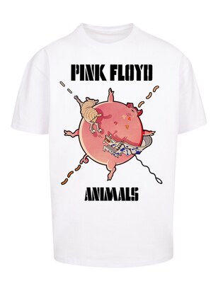 F4NT4STIC Shirt ‘Pink Floyd Fat Pig’ Gemengde kleuren / Wit