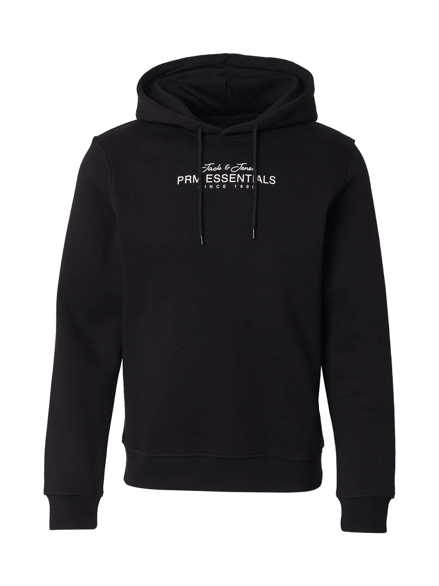 JACK & JONES Bluză de molton JPRBLACASPER  negru / alb