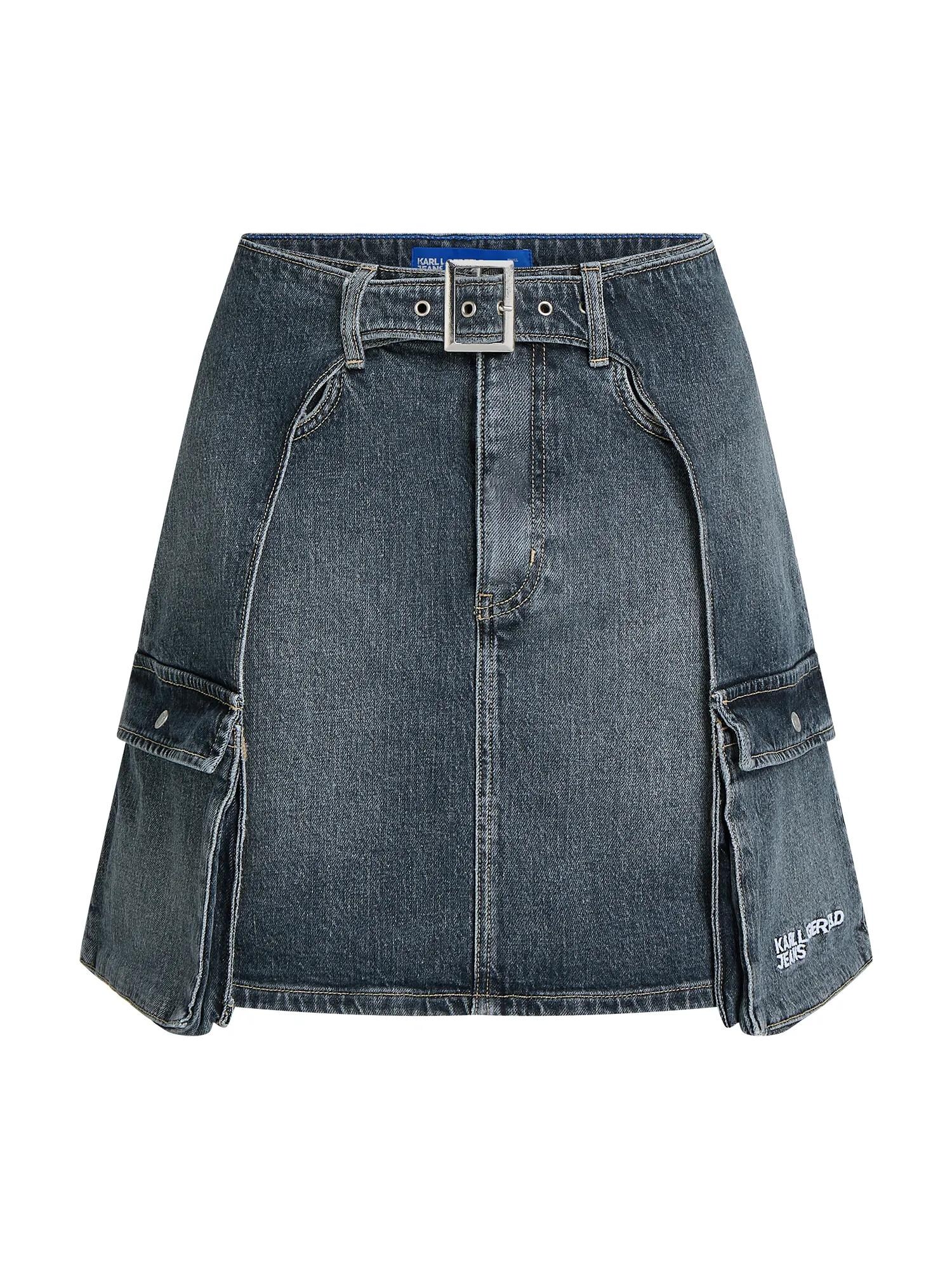 KARL LAGERFELD JEANS Sukňa  tmavomodrá