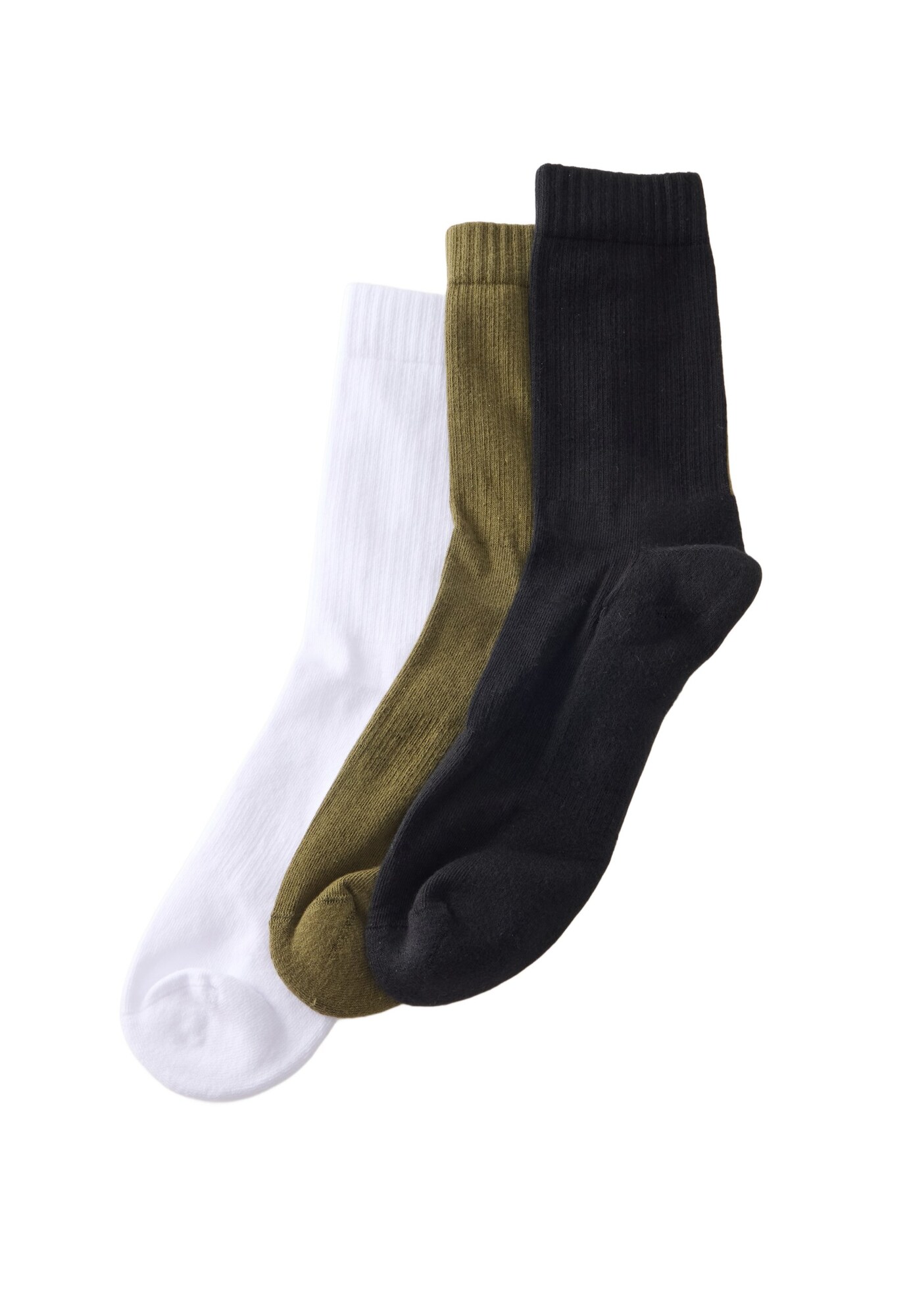 Sockor oliv / svart