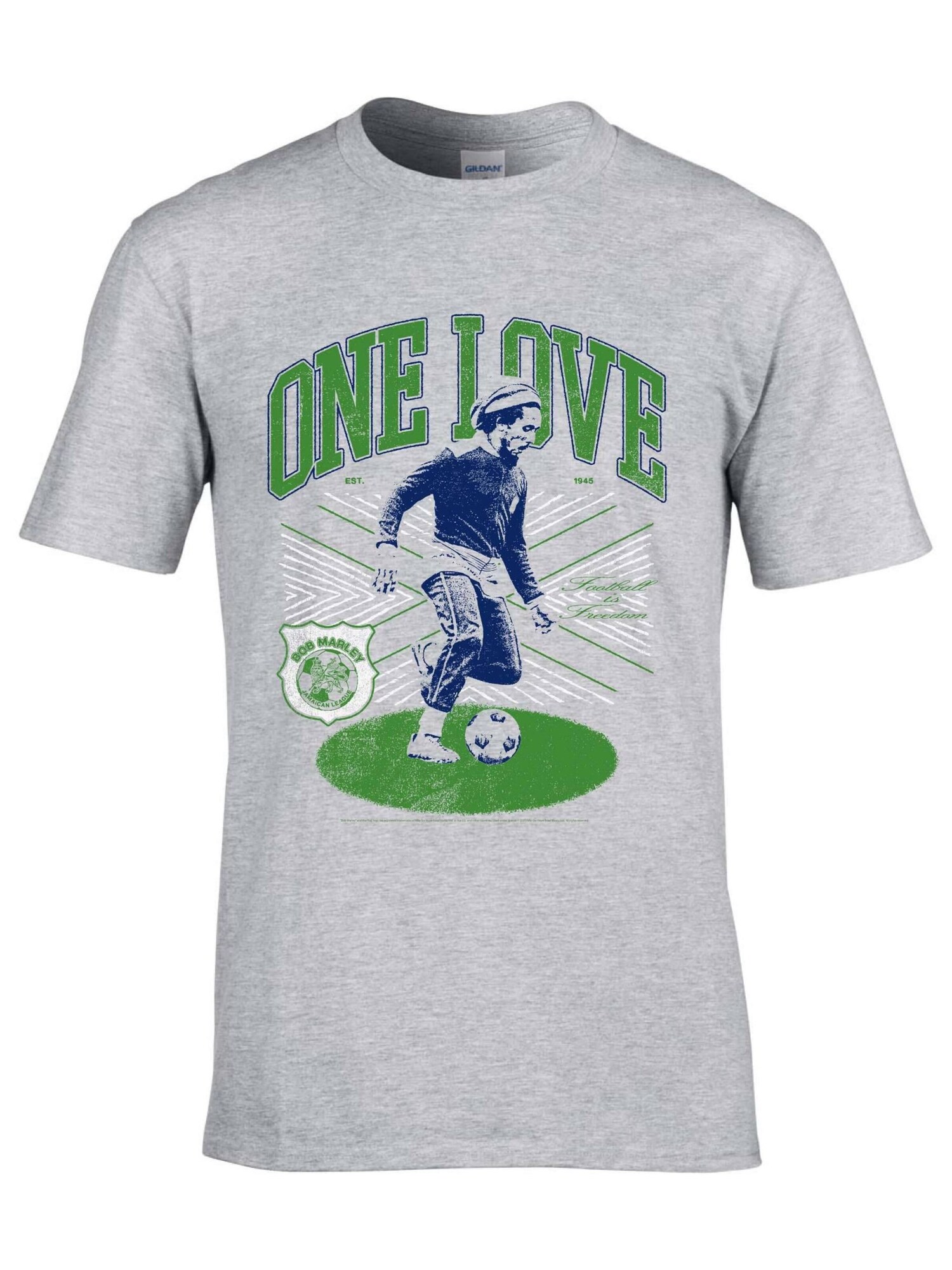 T-shirt 'Bob Marley One Love, FootBall T-Shirt'
