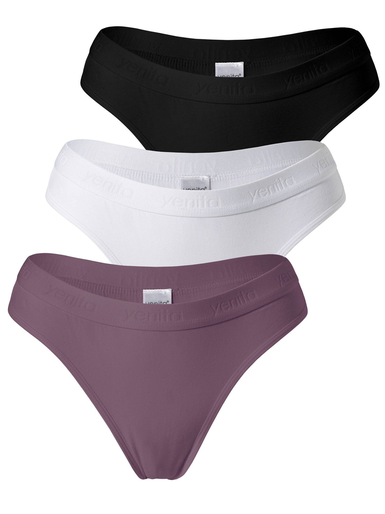 Yenita Tanga ' Damen Tanga mit elastischem Logobund '  negro