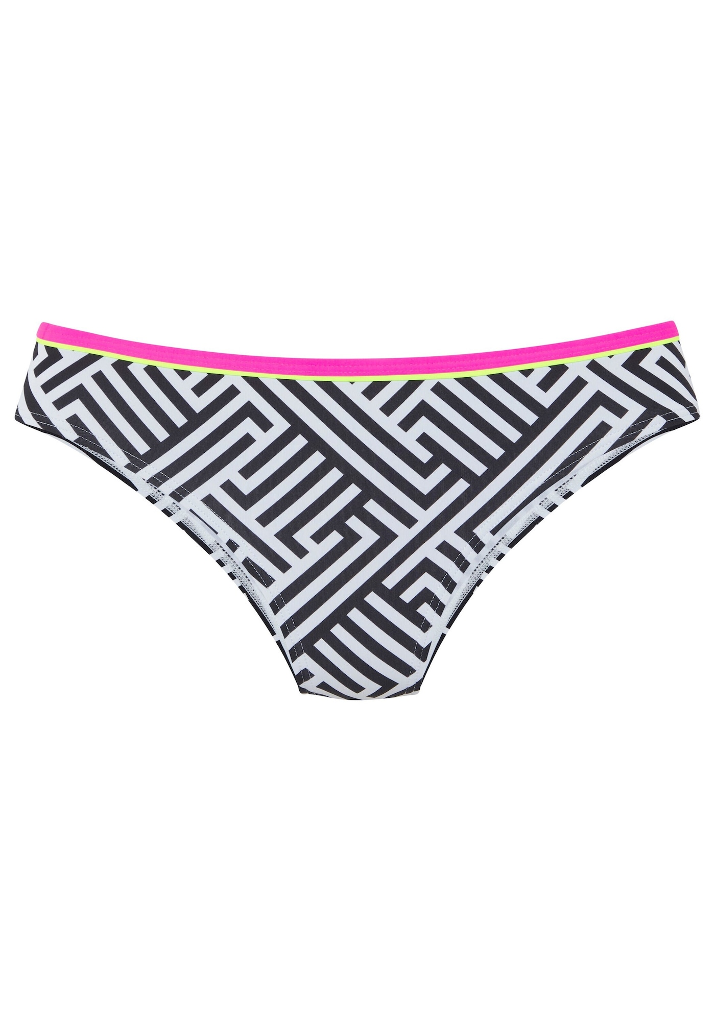 BUFFALO Slip costum de baie  roz pal / negru / alb murdar