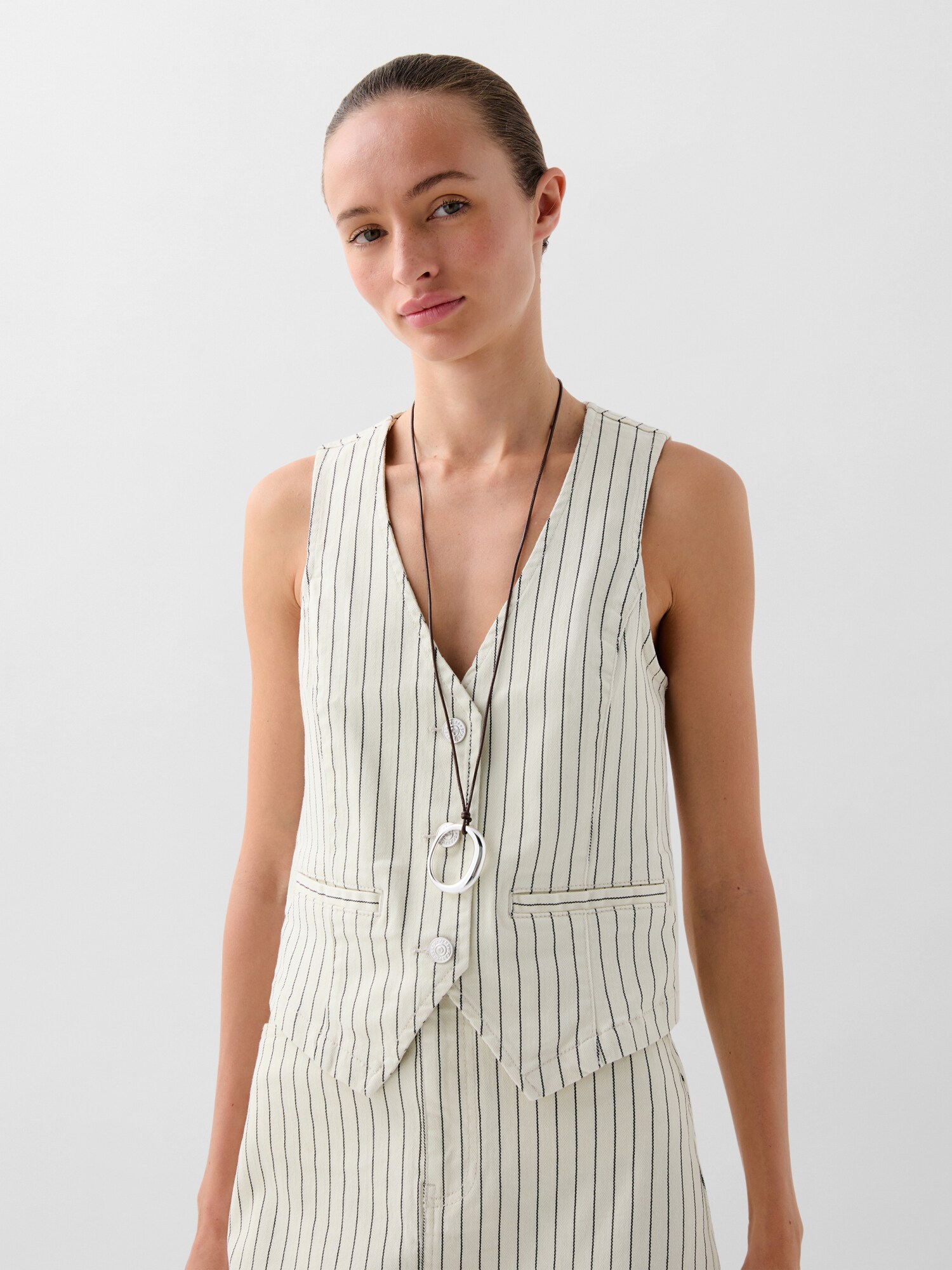 Thumbnail - Scalpers Denim Stripes Vest