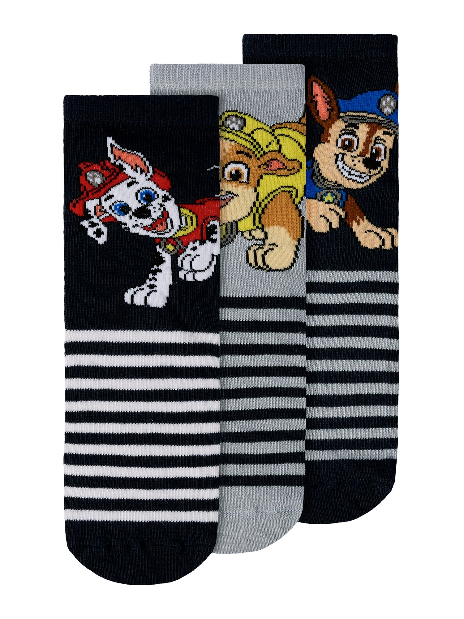 NAME IT Șosete 'NMMMALBI PAW'  bleumarin / maro / gri amestecat / alb