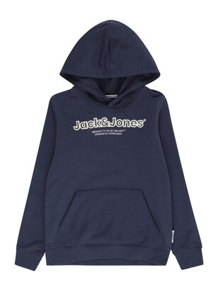 Jack & Jones Junior Sweatshirt ‘Lakewood’ Navy / Lichtgrijs / Wit