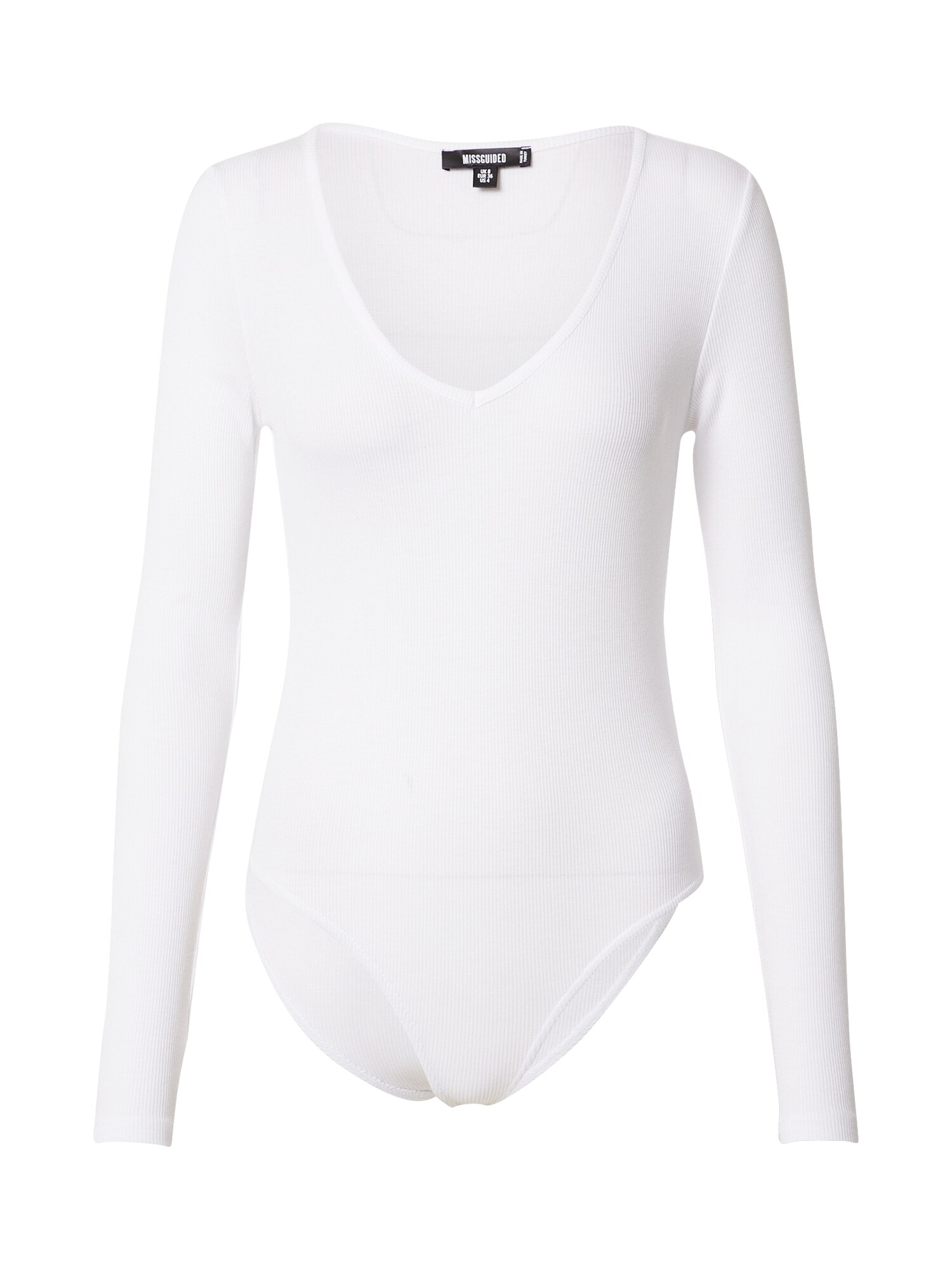 Missguided Marškinėliai-glaustinukė  balta