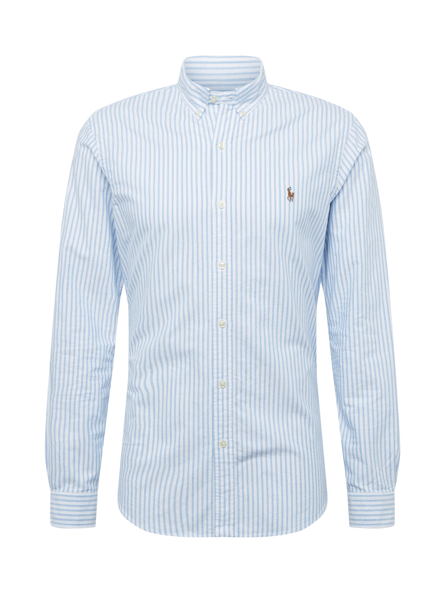 POLO RALPH LAUREN Dalykiniai marškiniai  balta / šviesiai mėlyna