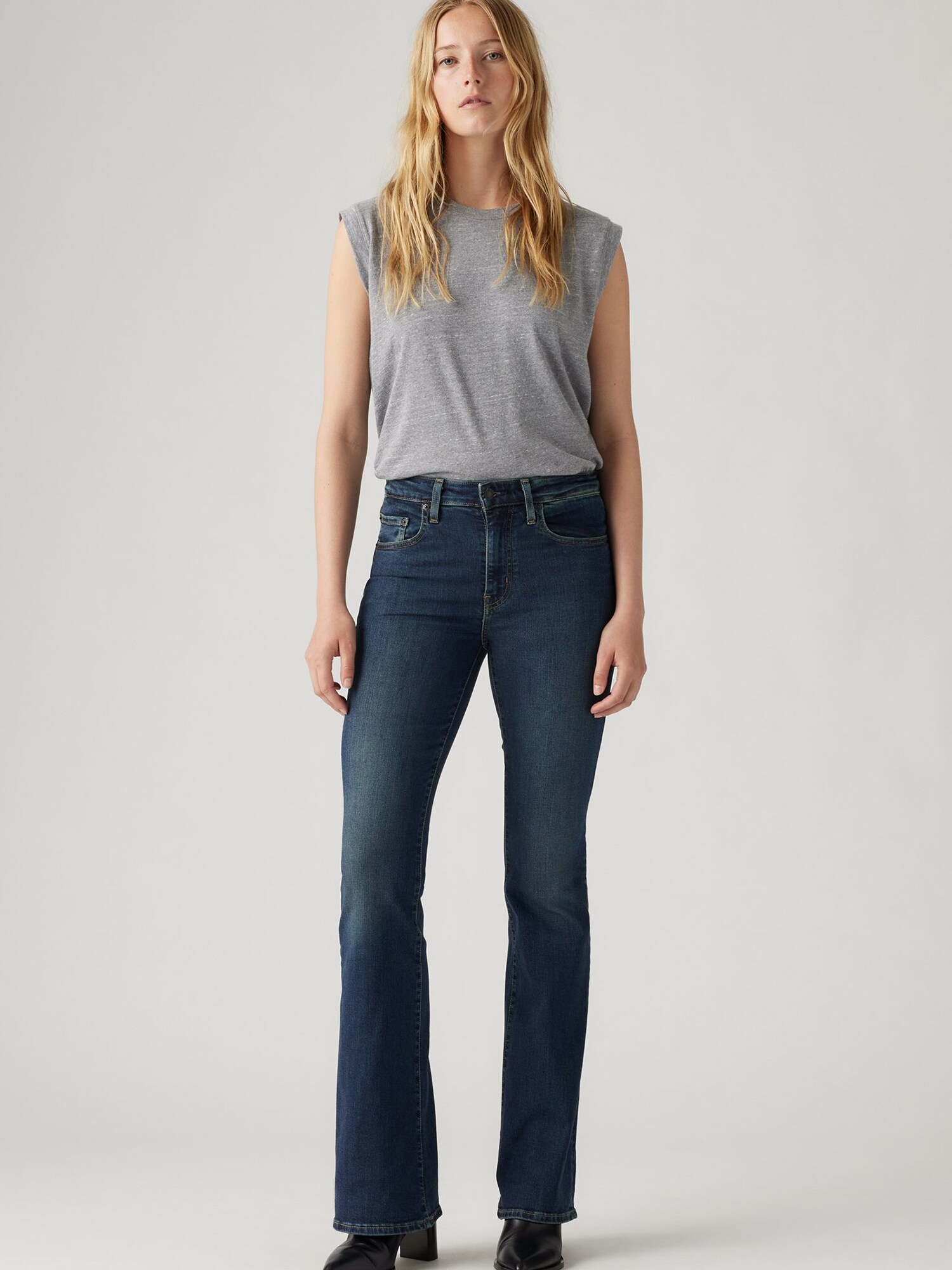 LEVIS ® Jeans 726™ High Rise Flare  albastru închis