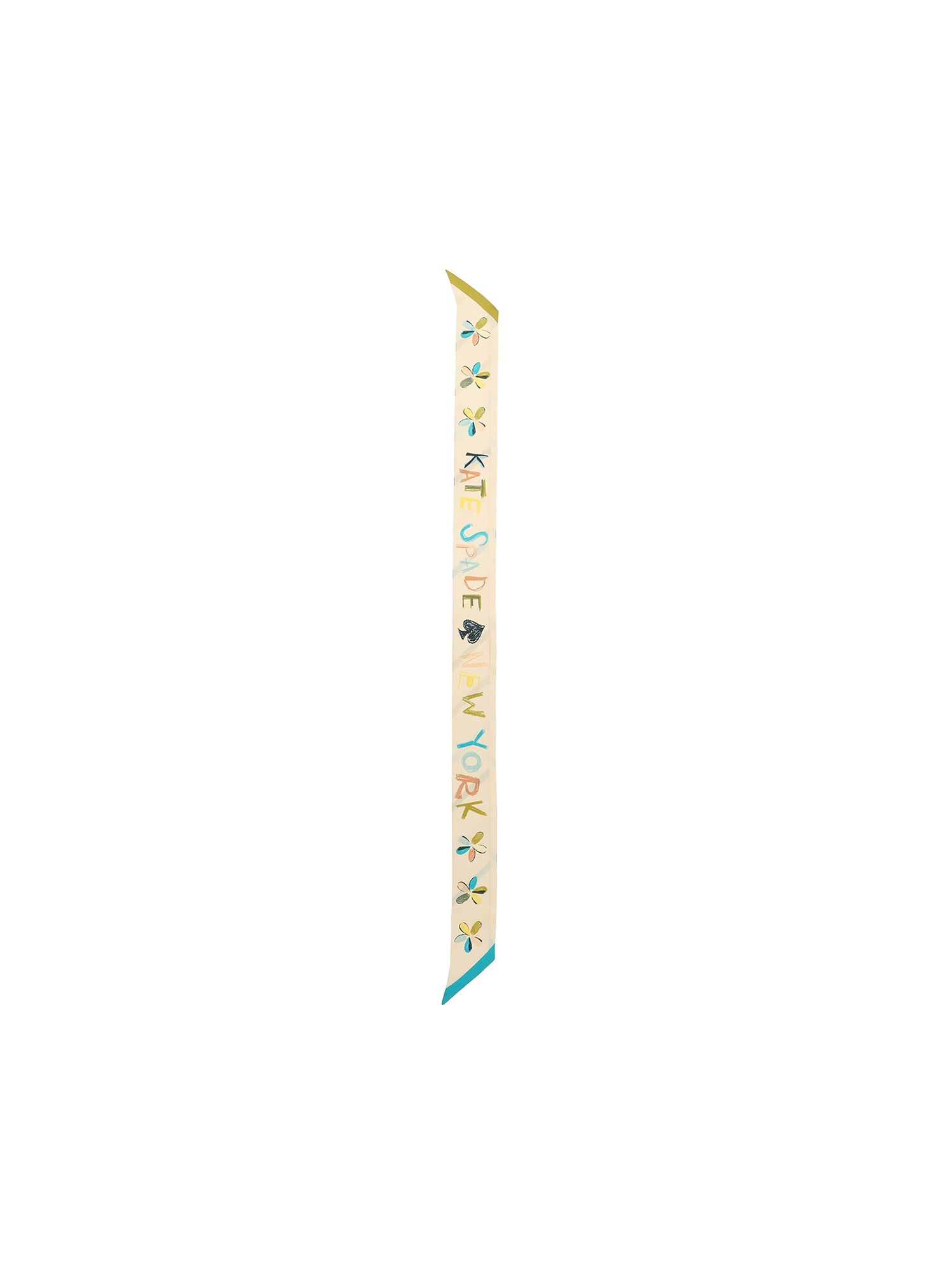 Kate Spade Fular  albastru aqua / galben / galben pastel / oliv