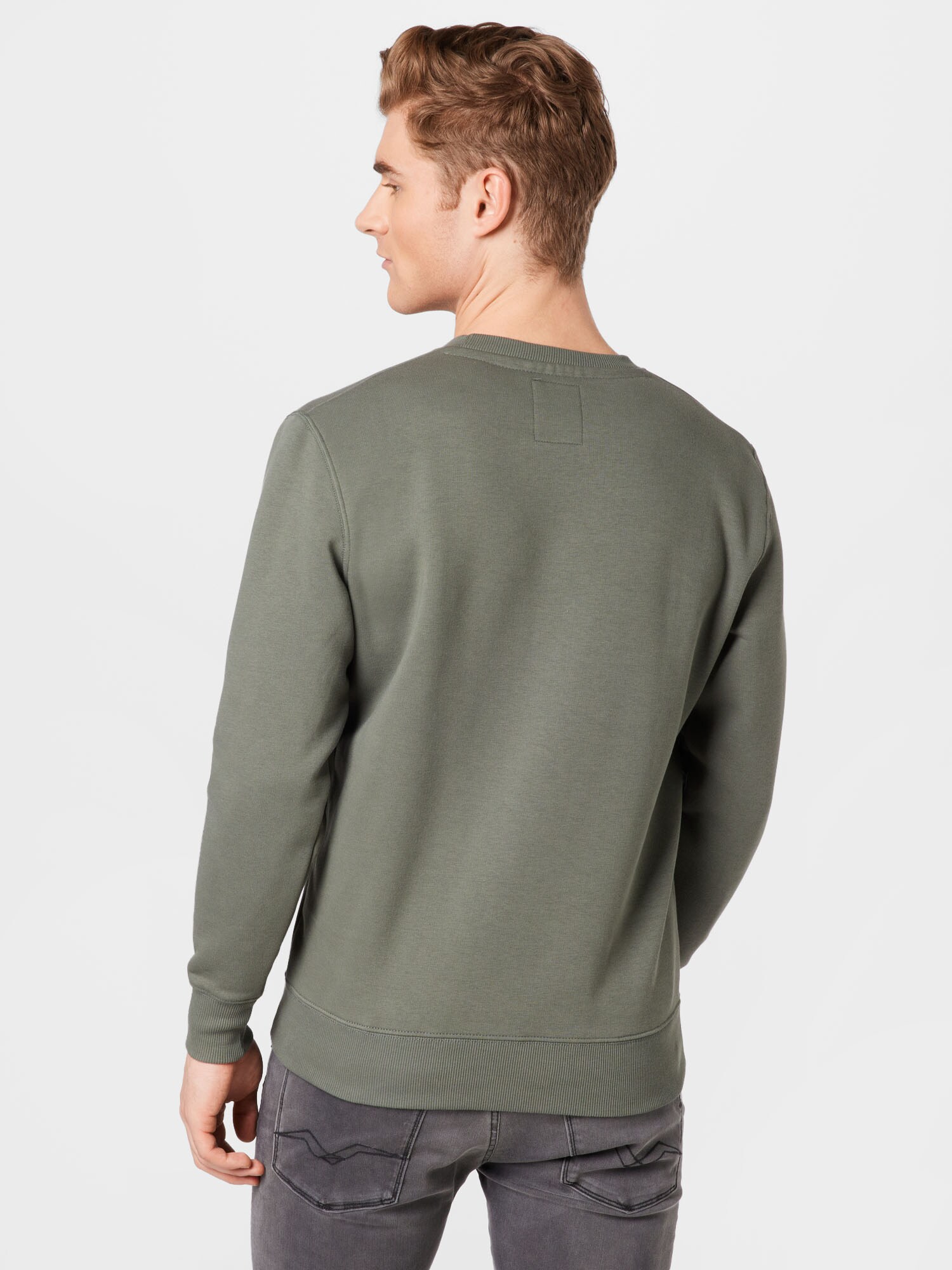 ALPHA INDUSTRIES Sudadera 'Basic' jade / offwhite – imagen 3