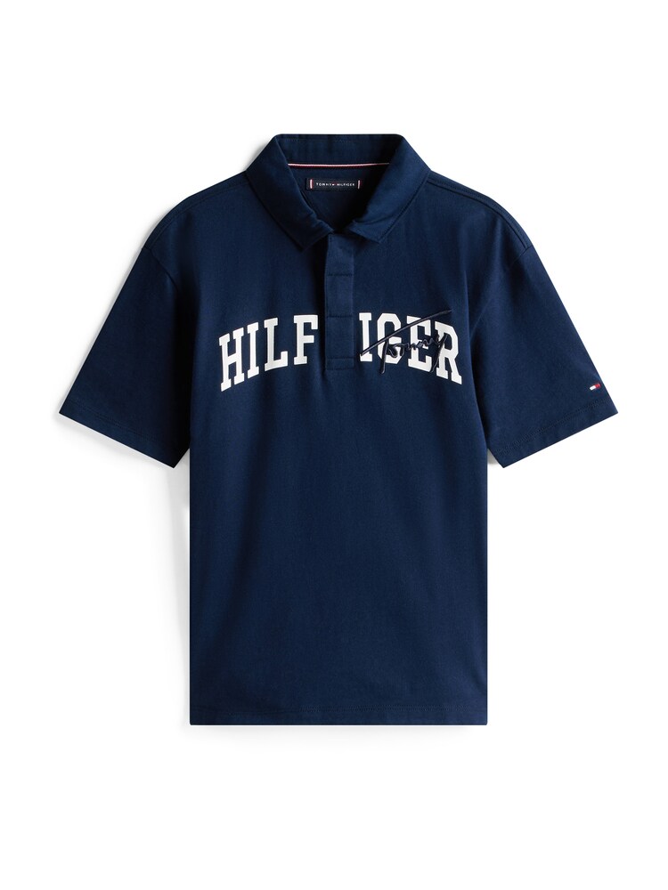TOMMY HILFIGER Poloshirt Jungen Größe 92 navy / weiß