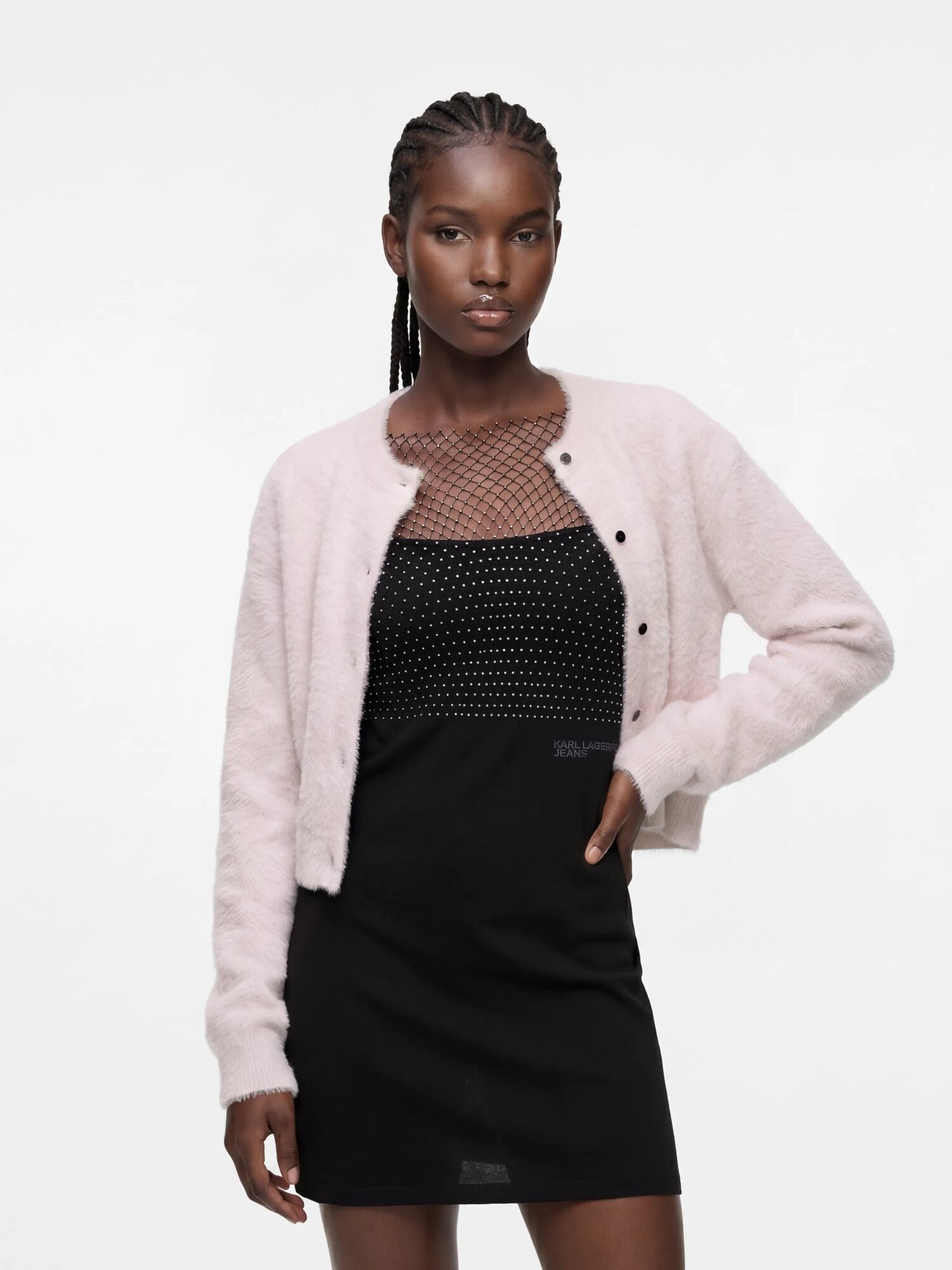 KARL LAGERFELD JEANS Cárdigan  rosa – imagen 4
