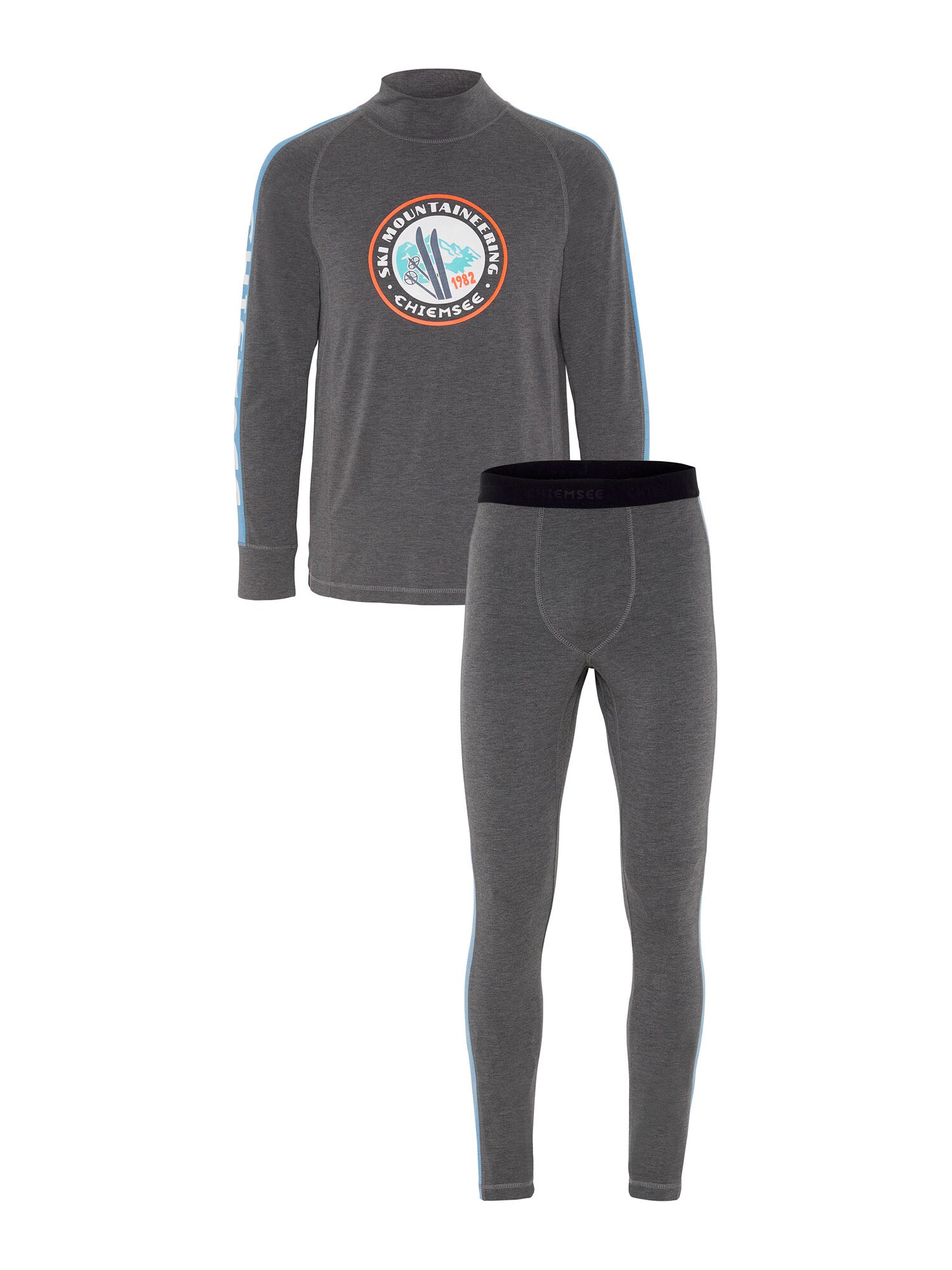 CHIEMSEE Sportinis kostiumas 'POWDERHORN'  tamsiai pilka / šviesiai mėlyna / mišrios spalvos