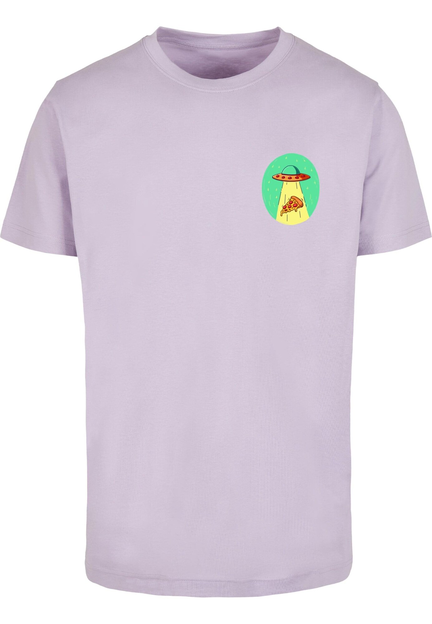 Mister Tee Póló 'Ufo Pizza'  barna / sárga / zöld / lila akciós termékkép 1