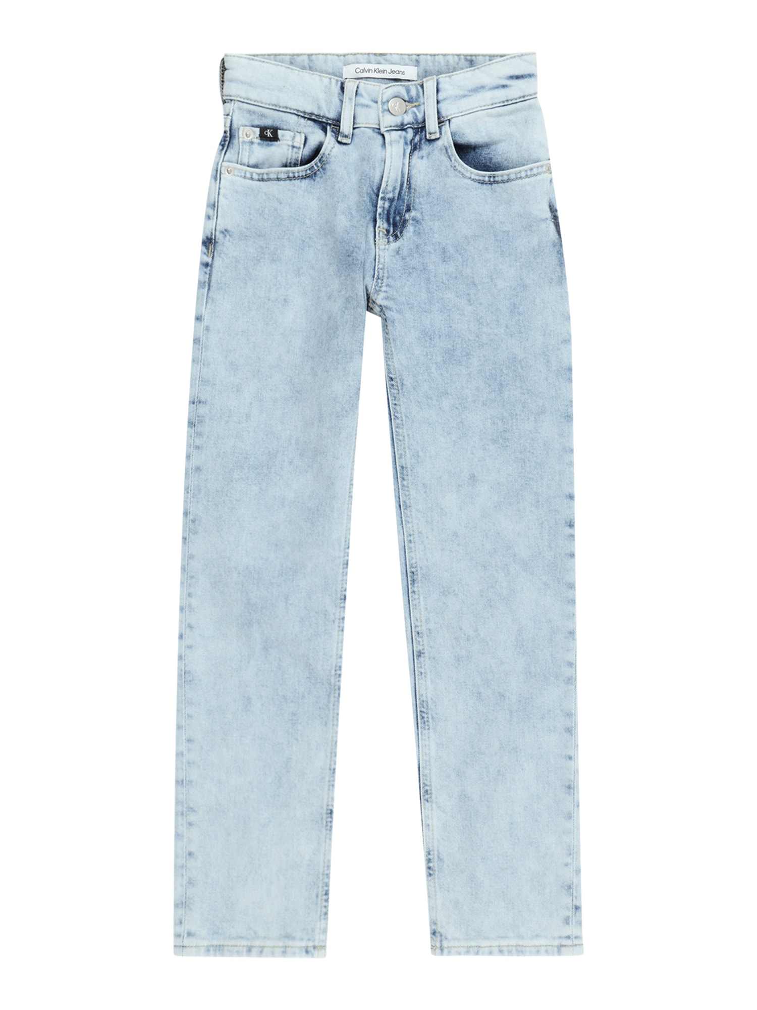 Calvin Klein Jeans Traperice  plavi traper / crna