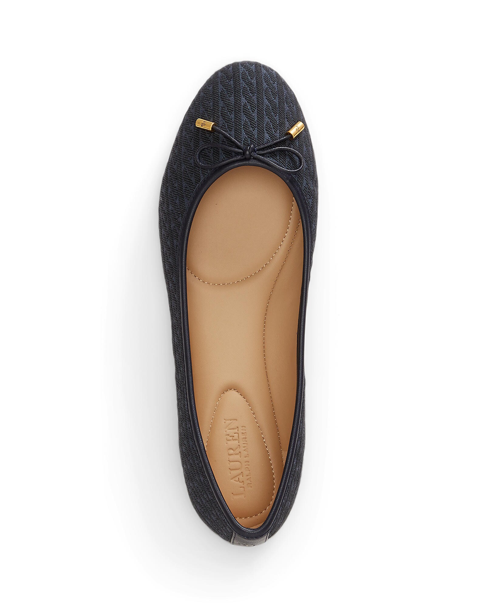 Lauren Ralph Lauren Bailarina 'JAYNA'  navy / azul claro – imagen 3