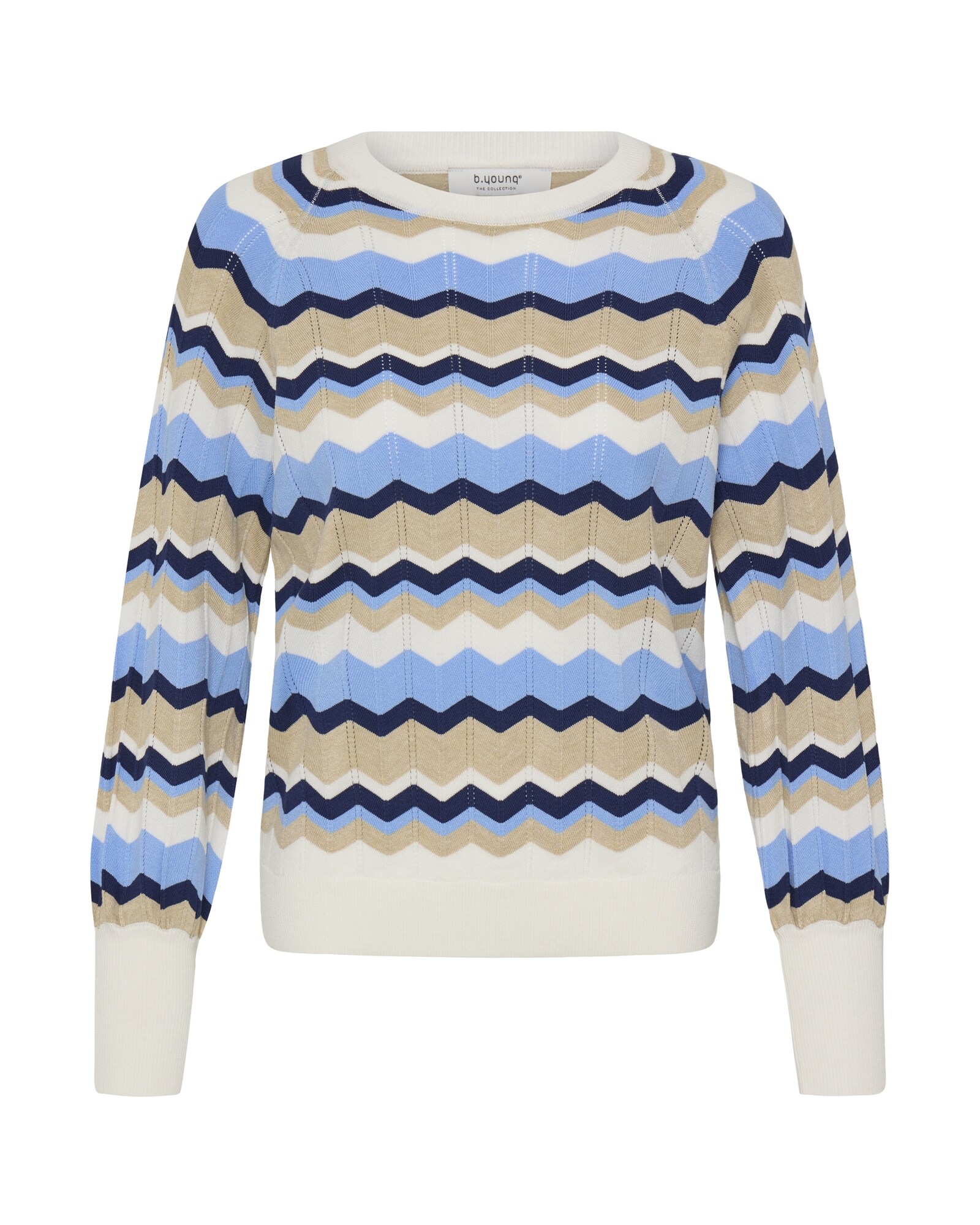 b.young Jersey 'MMORLA' beige / azul claro