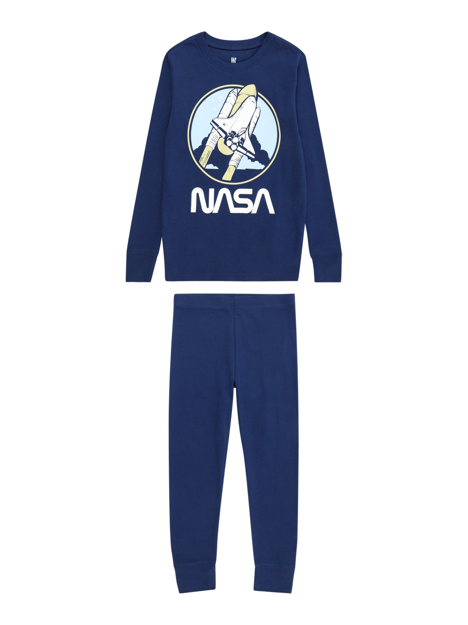 GAP Pijamale 'NASA'  albastru / albastru deschis / verde deschis / alb