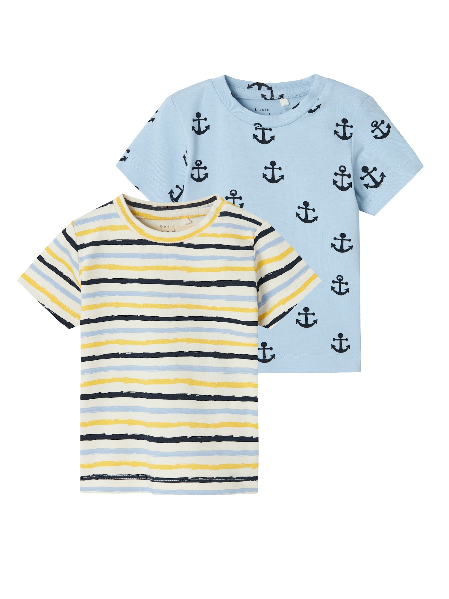 NAME IT Tricou VROELS  bej deschis / albastru porumbel