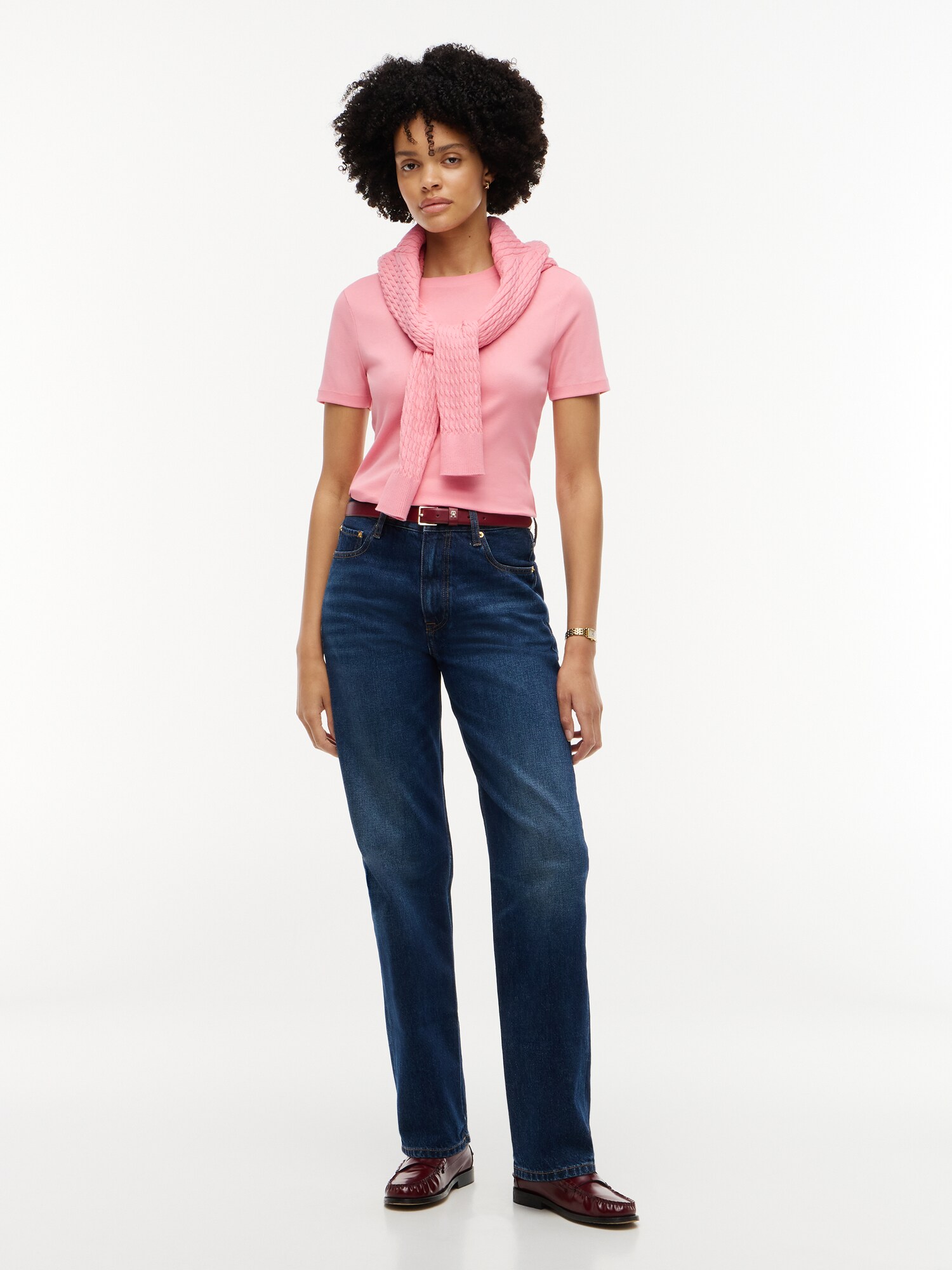 TOMMY HILFIGER Camiseta 'Cody' rosa – imagen 4