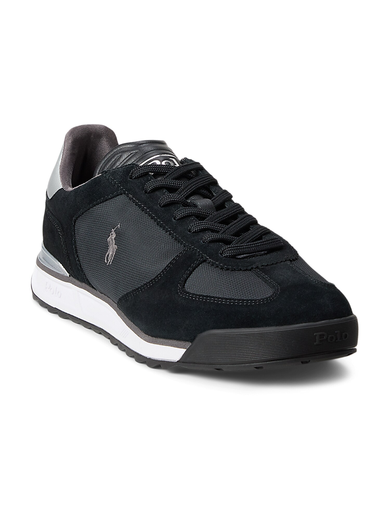Polo Ralph Lauren Sneaker low VARICK  gri metalic / negru