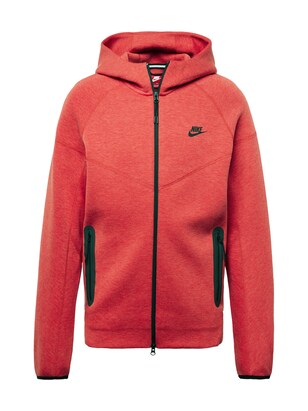 Nike Sportswear Sweatvest ‘TCH FLC’ Rood gemêleerd / Zwart