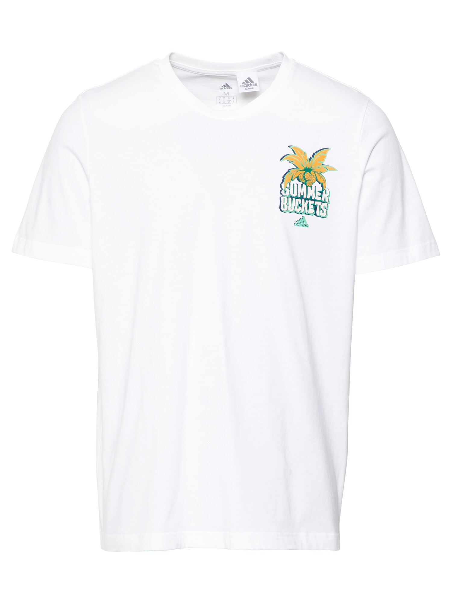 ADIDAS SPORTSWEAR Funkčné tričko 'Summer Buckets'  limetová / oranžová / biela