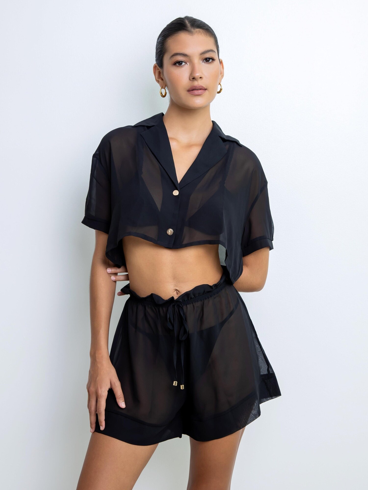 La Michaux Pantalón de pinzas 'SOFIA'  negro