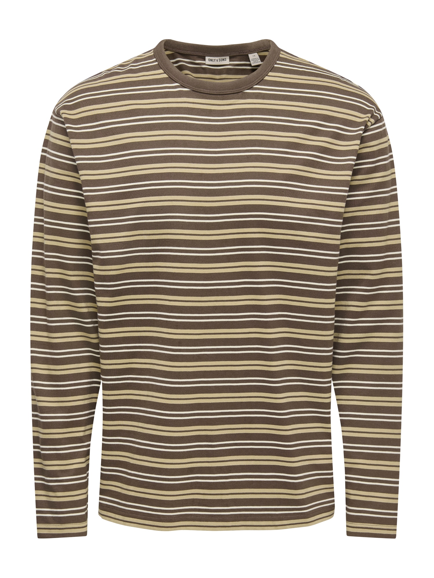 Only & Sons Tricou ONSGeorge maro / maro cappuccino / alb