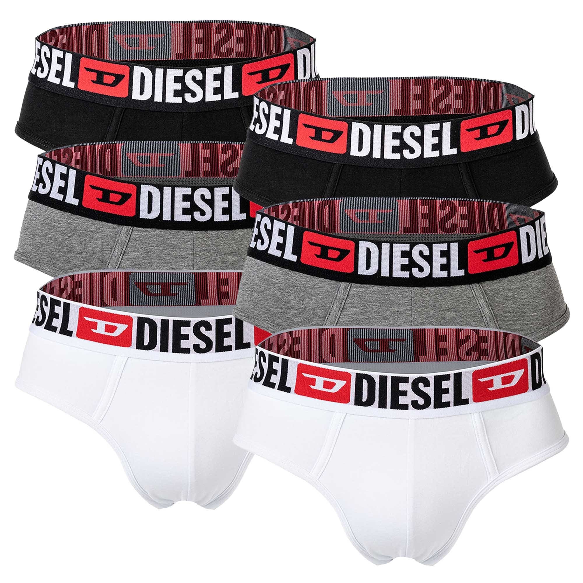 DIESEL Braga  gris moteado / rojo / negro / blanco