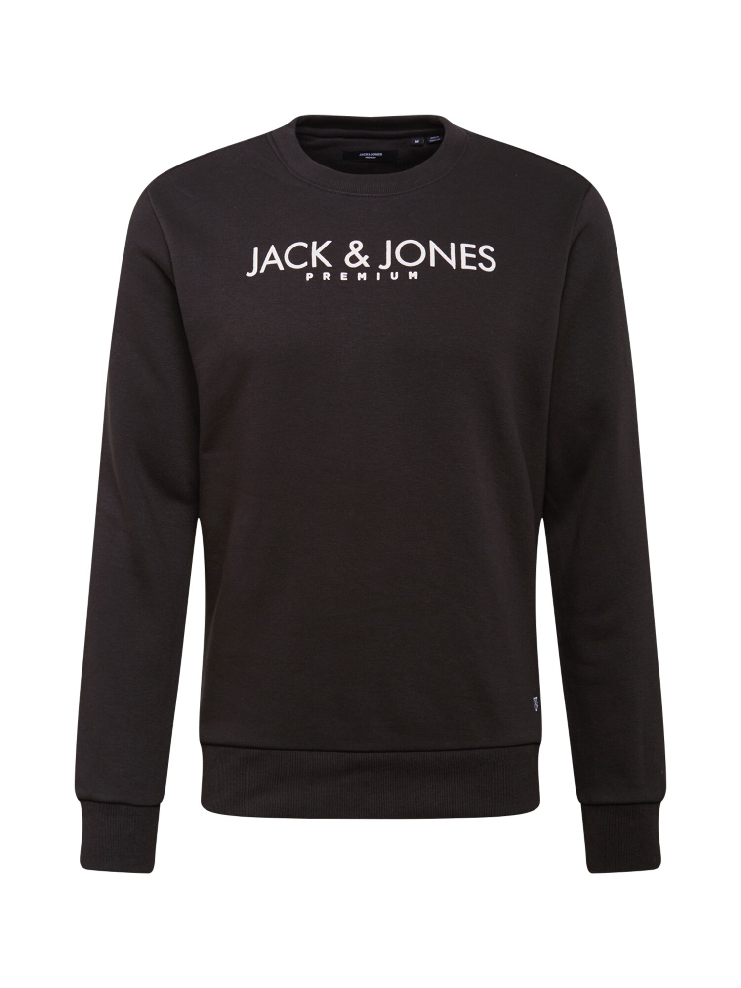 JACK & JONES Megztinis be užsegimo 'BLAGABRIEL'  juoda / balta