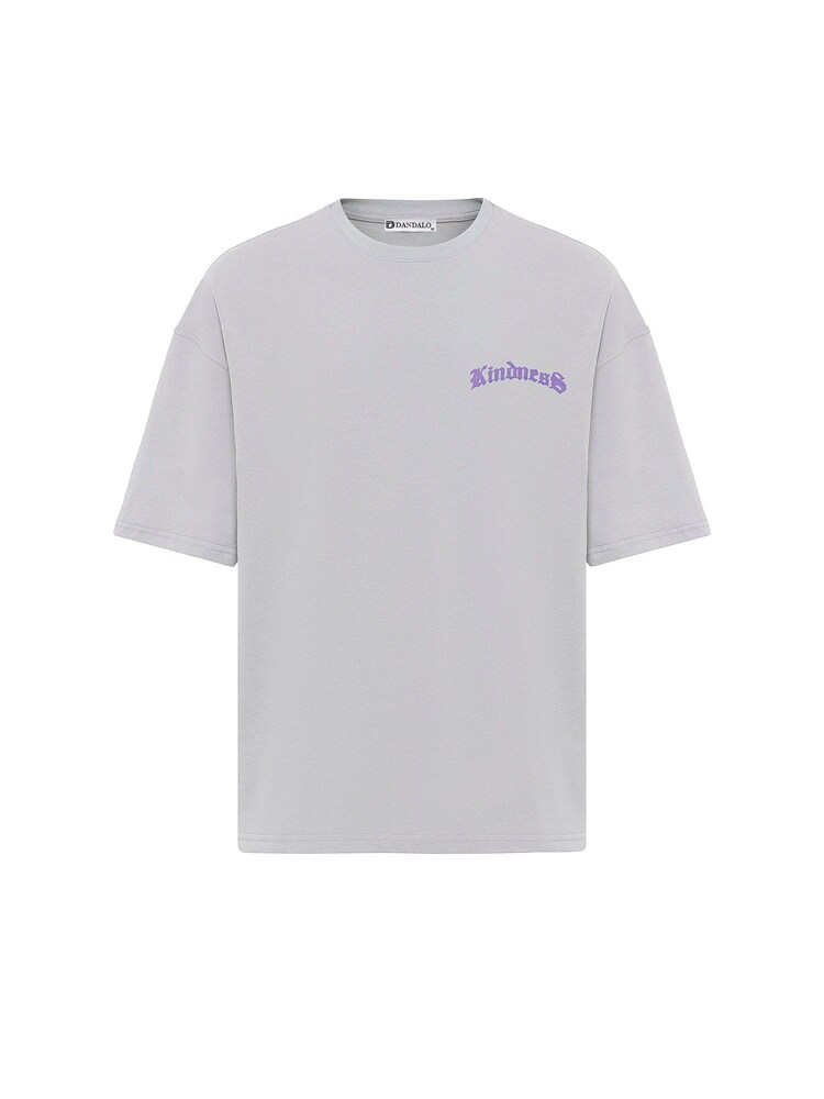 Dandalo T-Shirt Herren Größe L grau / taupe / lila / schwarz