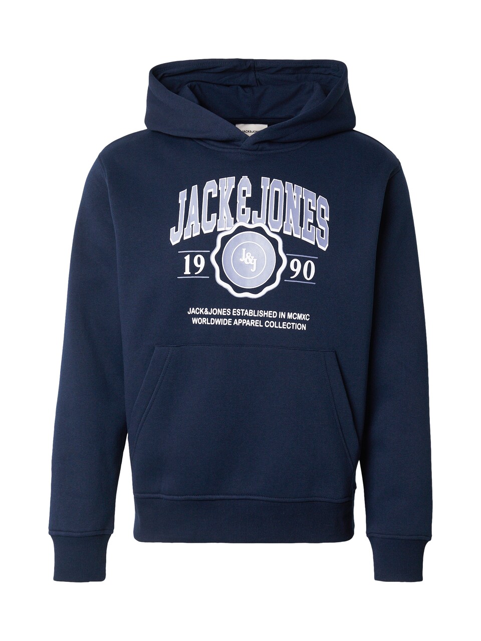 Sweatshirt 'JJMAKO' nattblå / ljusblå