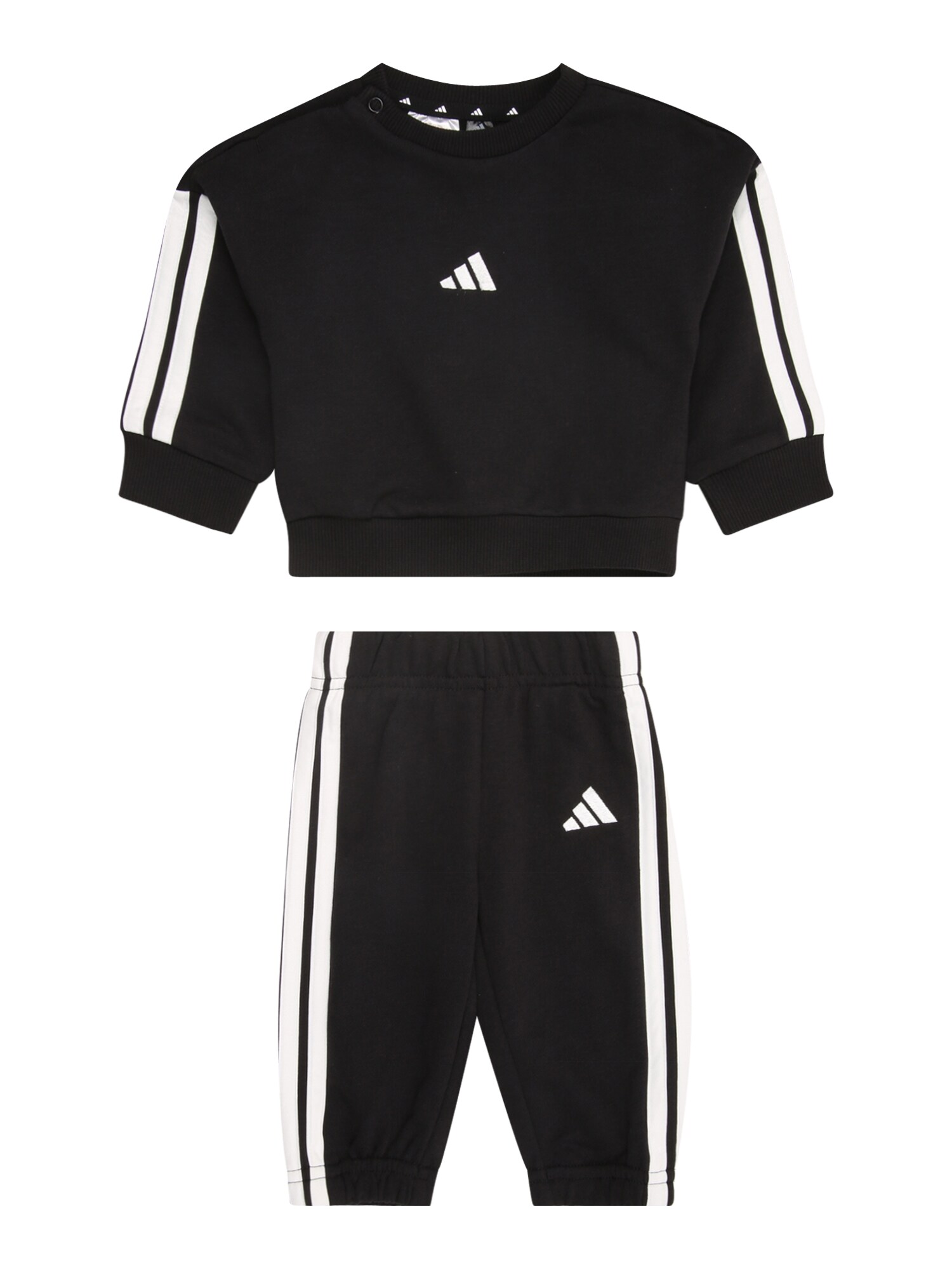 ADIDAS SPORTSWEAR Costum de trening Essentials  negru / alb