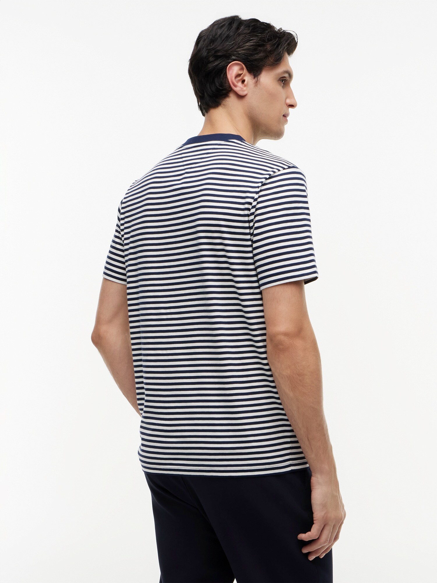 TOMMY HILFIGER Camiseta 'Wavy Flag Patch Stripe' navy / blanco – imagen 3