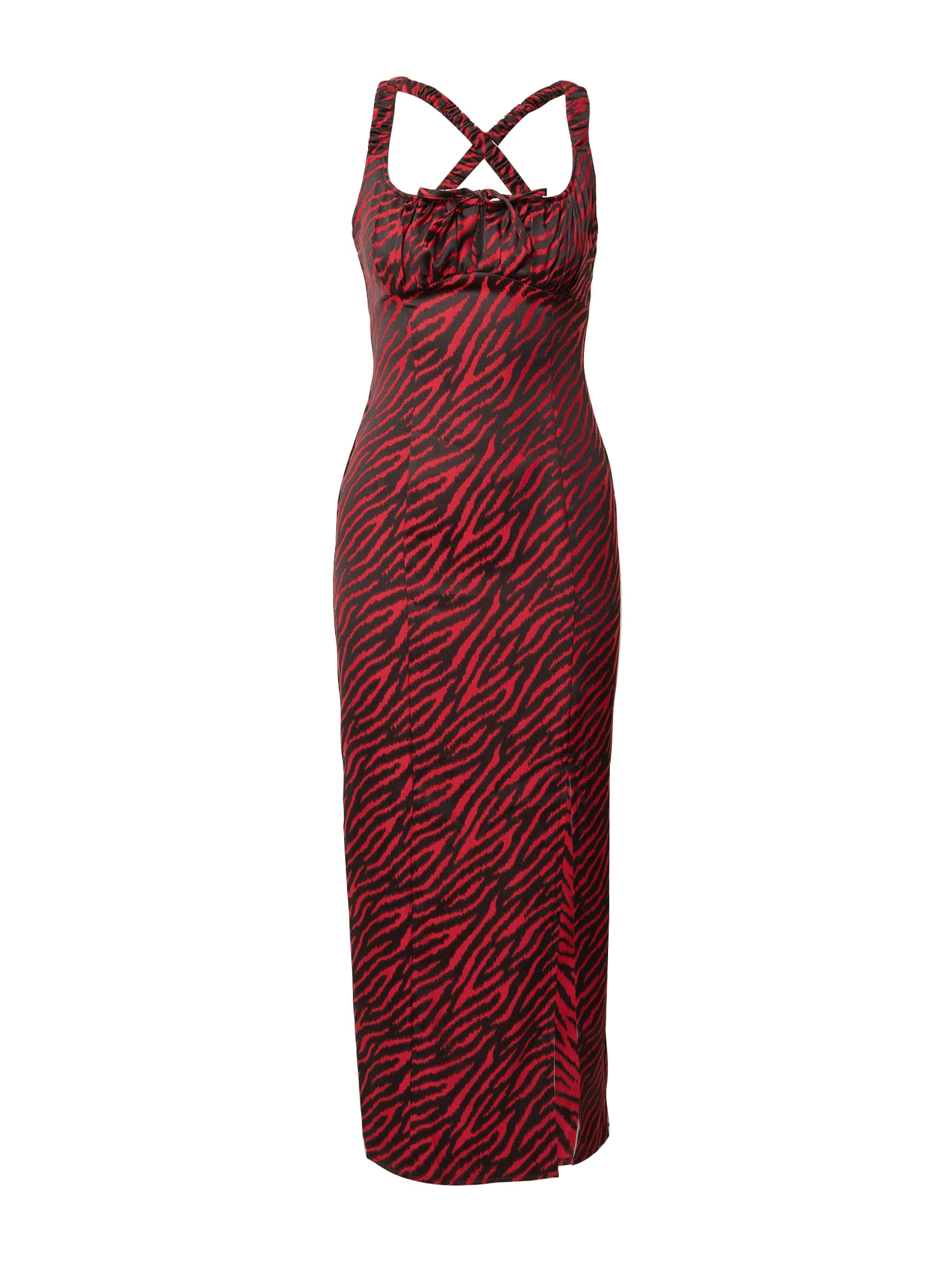 Nasty Gal Šaty  červená / čierna
