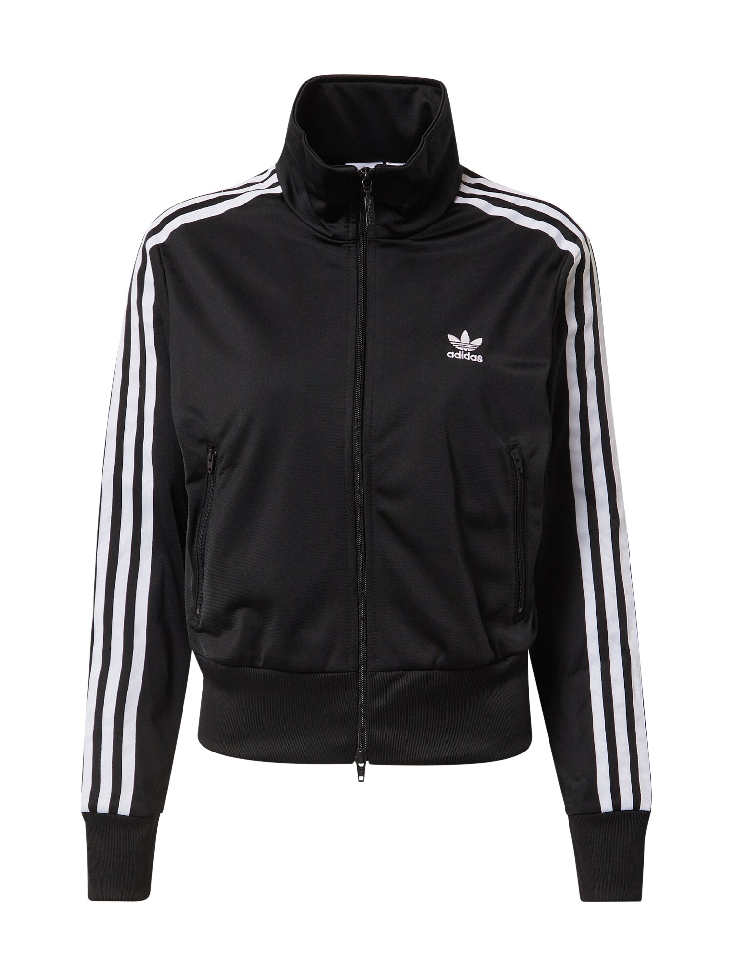 ADIDAS ORIGINALS Demisezoninė striukė 'Firebird'  balta / juoda