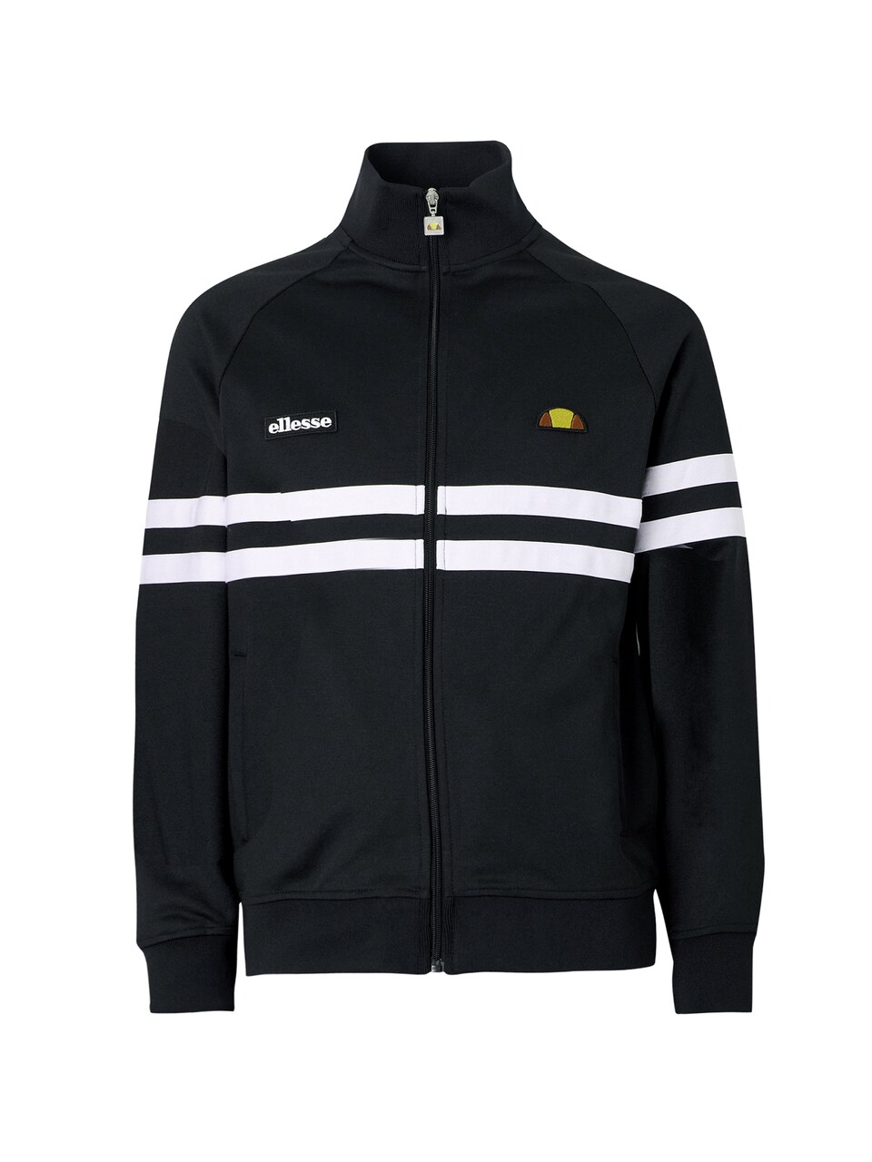 Sweatjacka 'Rimini' ljusorange / svart