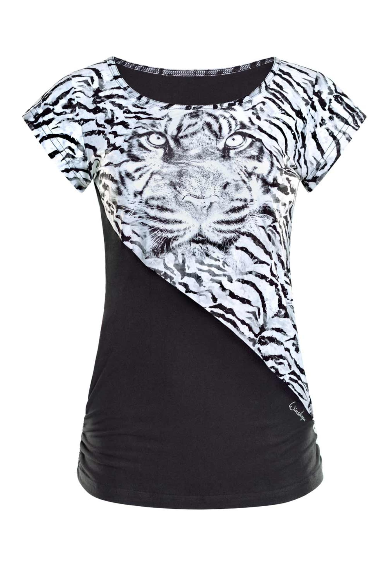 Winshape Tricou funcțional AET109LS  negru / alb