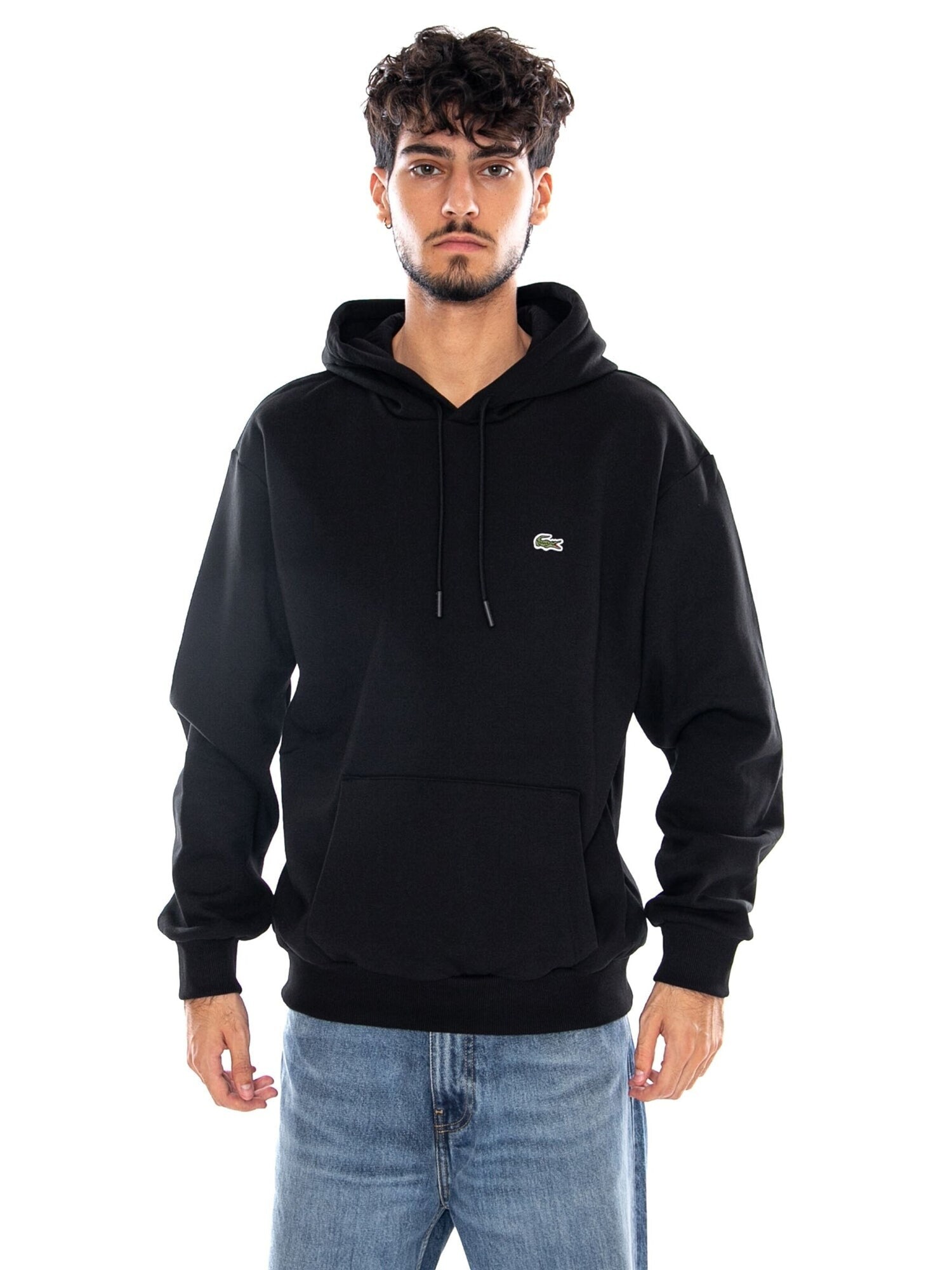 LACOSTE Sudadera 'SWEATSHIRT BLACK' negro – imagen 1
