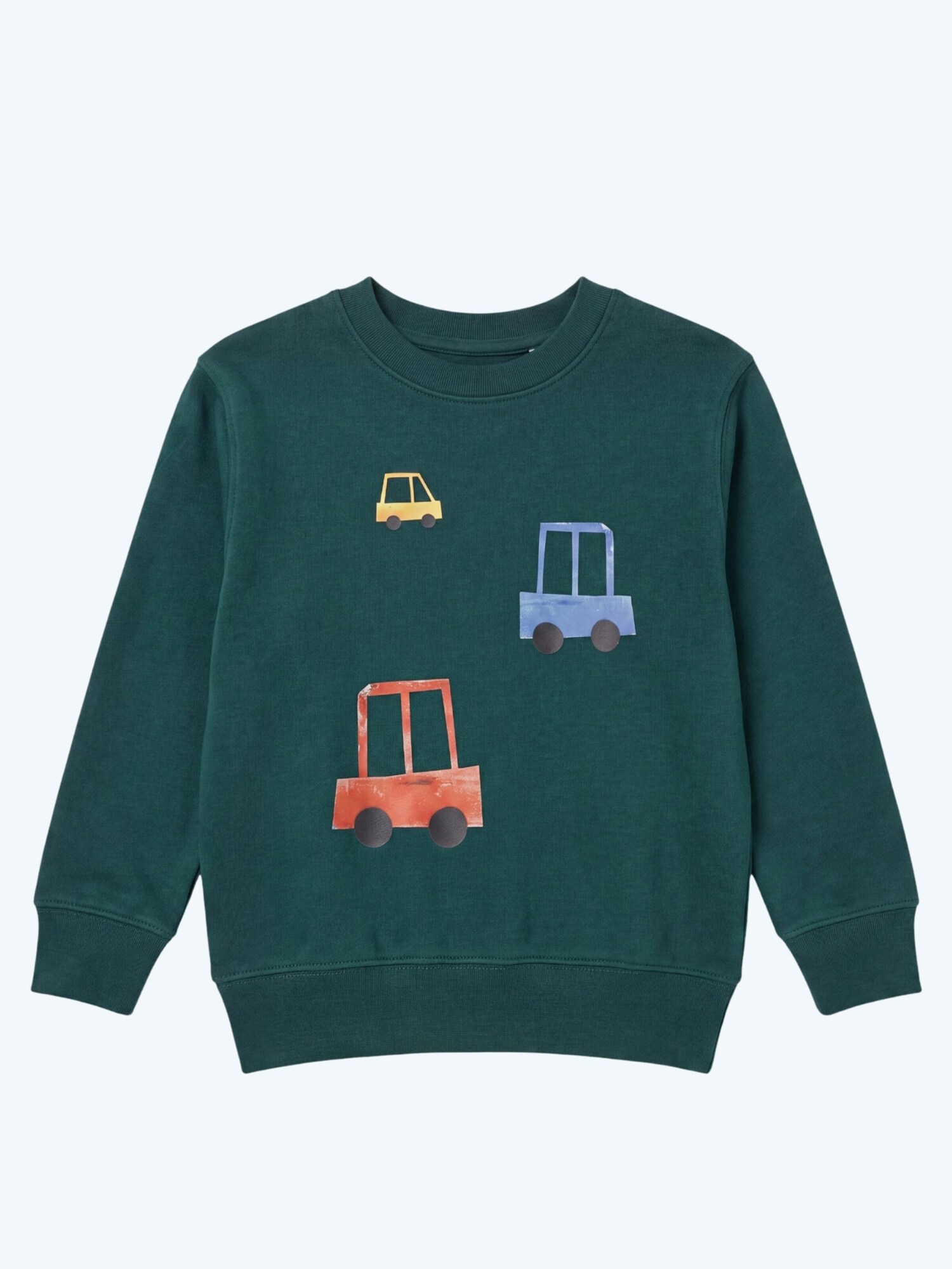 MelaDi Sweater majica 'Autos' zelena