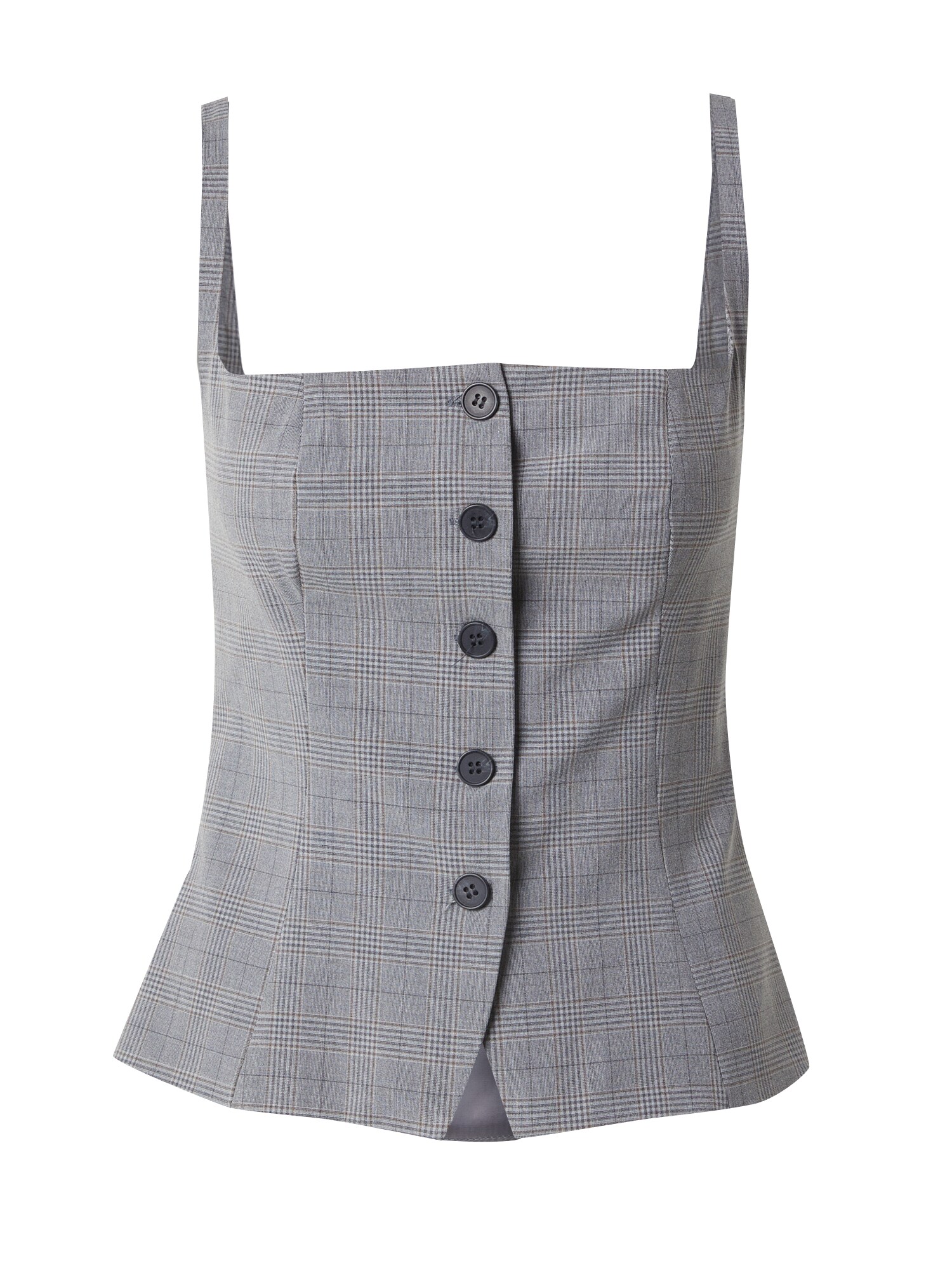 WEEKDAY Top Panda  bej / gri / negru