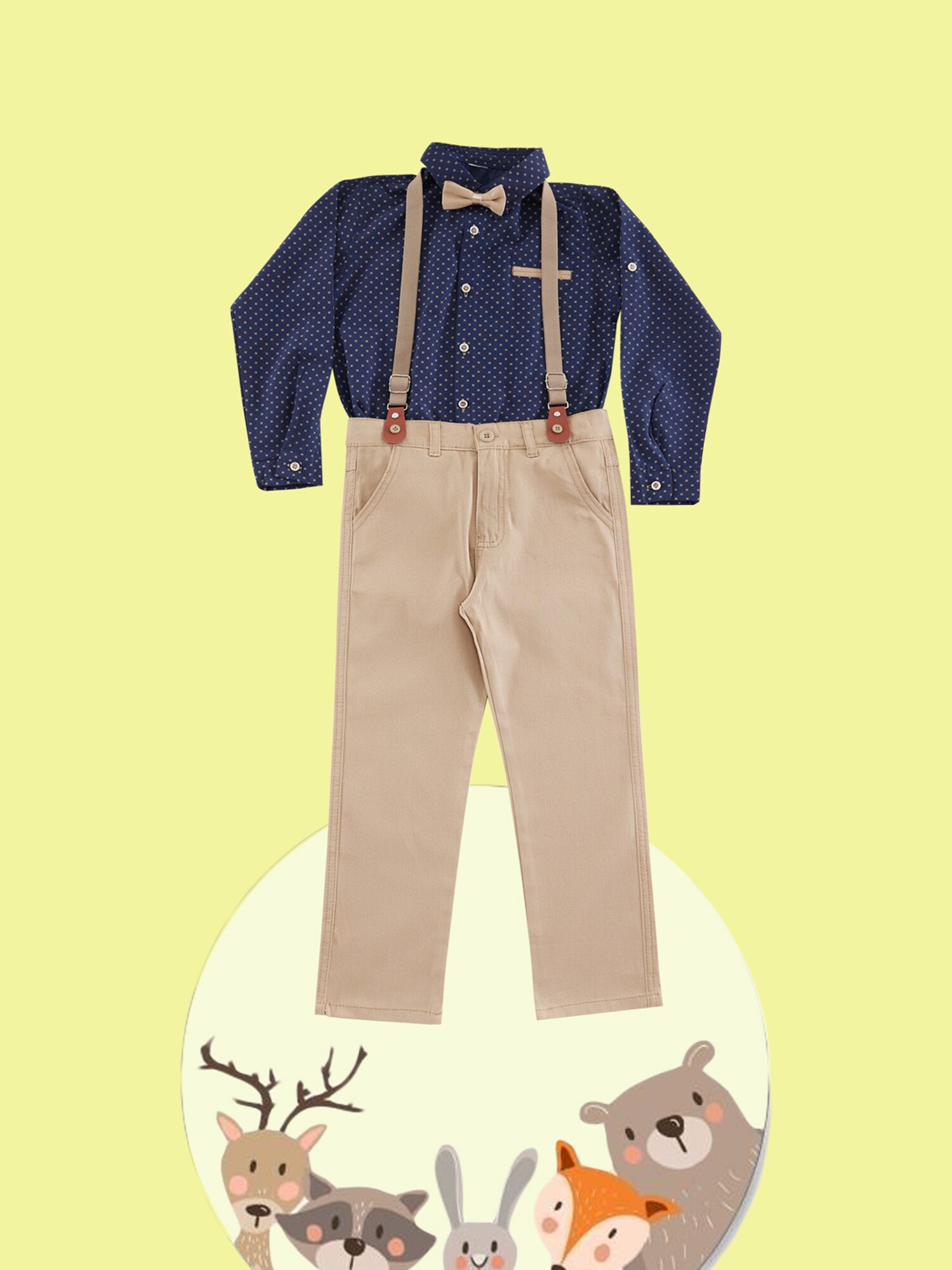 Trendyol Set Donkerbeige / Navy