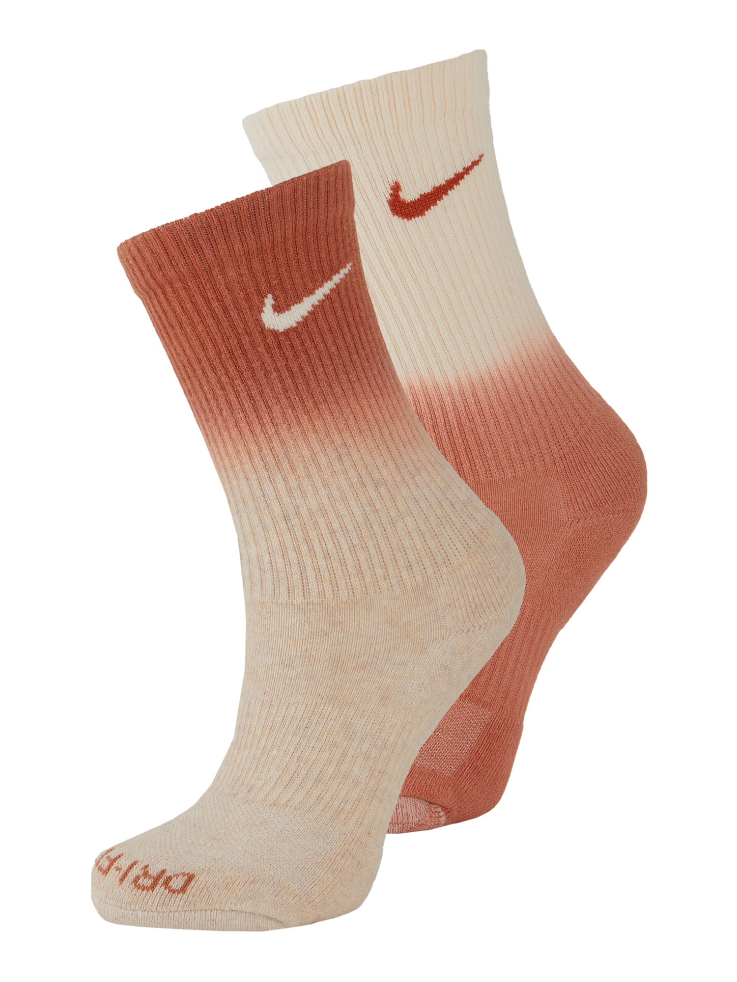 Nike Sportswear Kojinės 'Everyday Plus' smėlio spalva / oranžinė