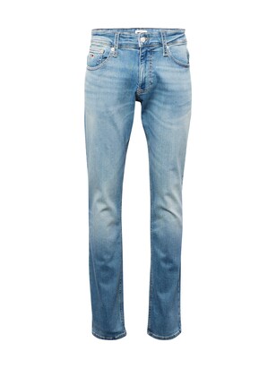 Tommy Jeans Jeans ‘SCANTON SLIM’ Blauw denim / Rood / Wit