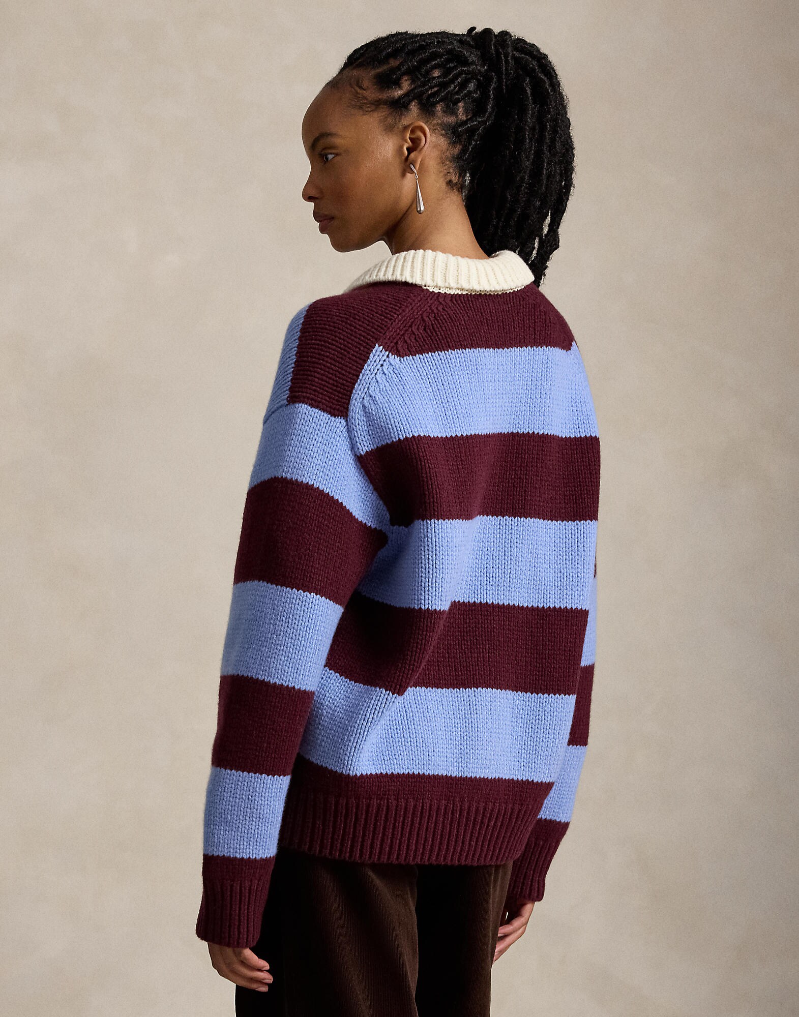 Polo Ralph Lauren Jersey azul real / rojo vino / blanco – imagen 3