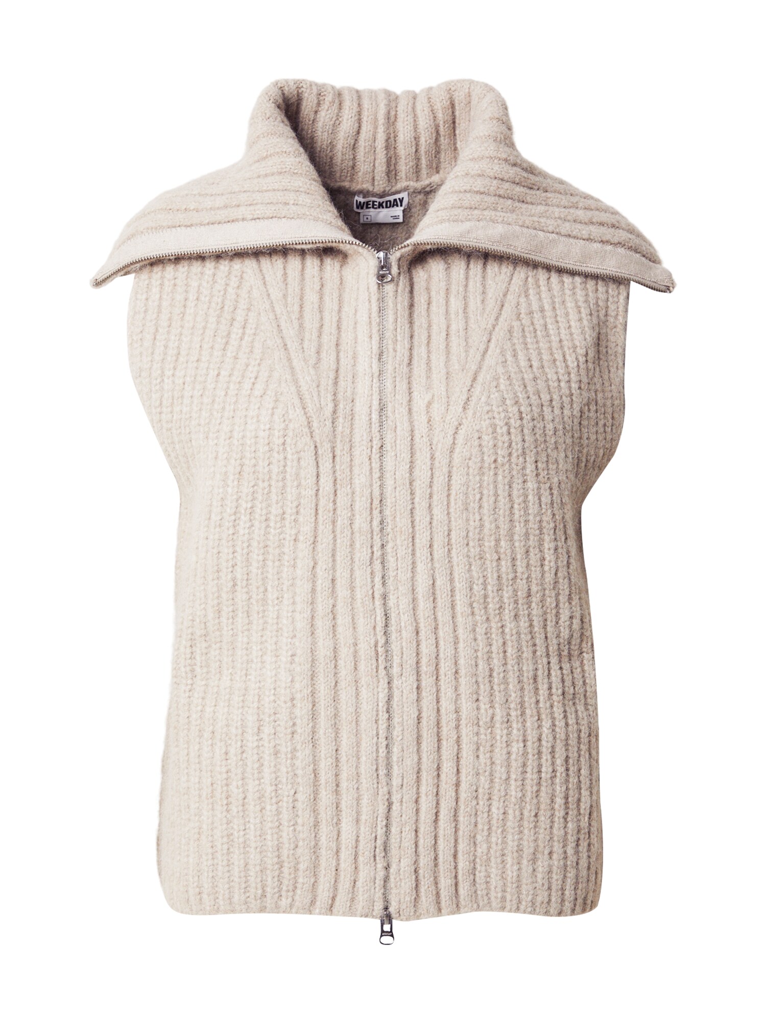 WEEKDAY Vestă tricotată Vega  bej