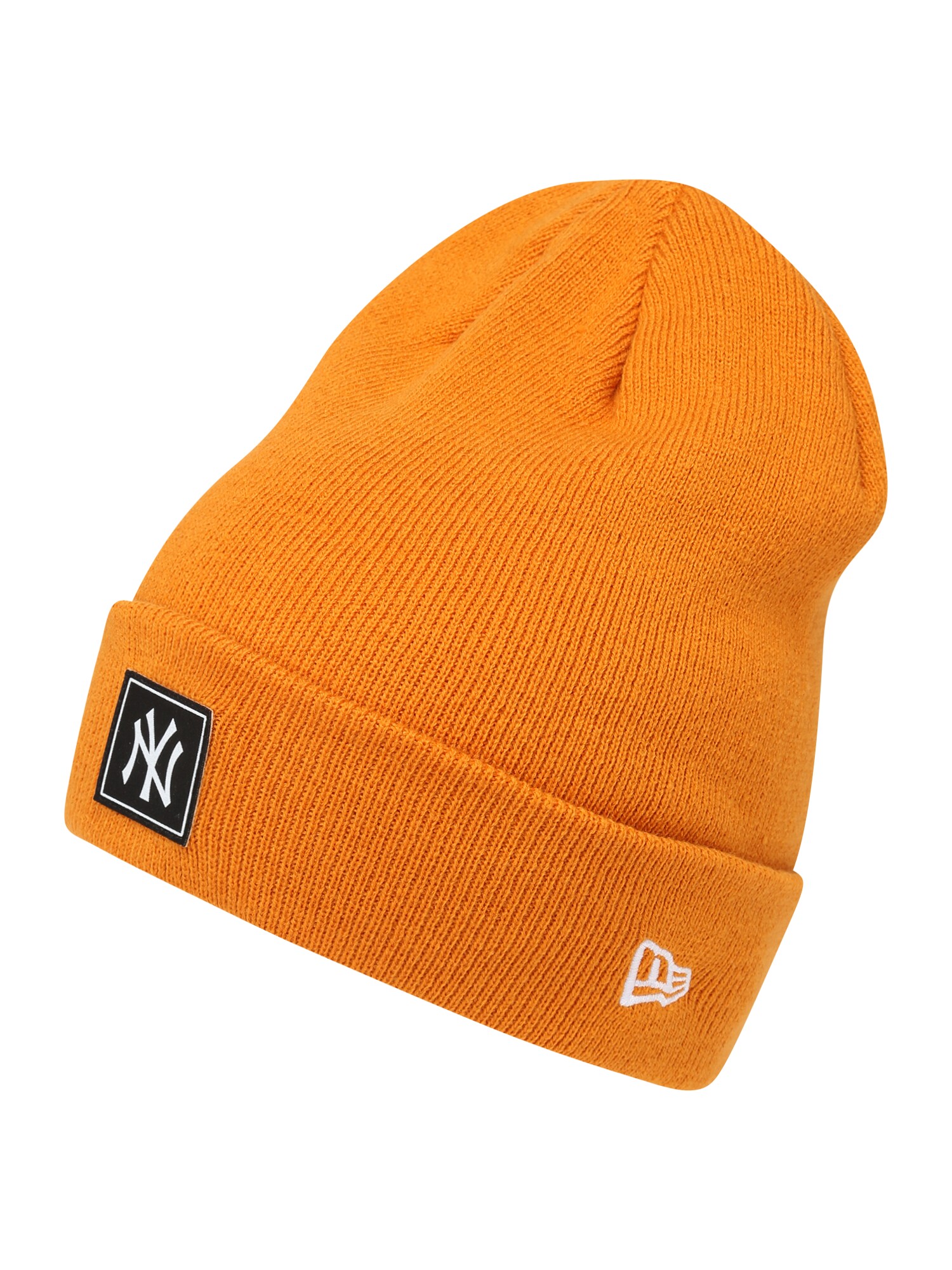 NEW ERA Megzta kepurė 'TEAM' oranžinė / juoda / balta