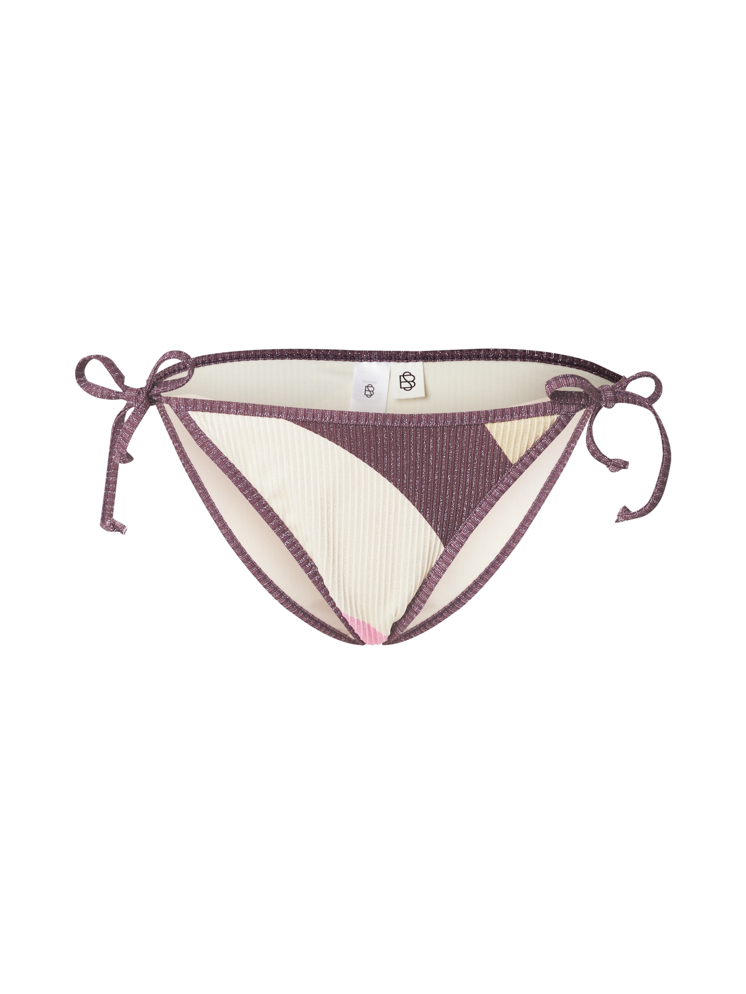 BeckSöndergaard Slip costum de baie Blacca Baila  fildeş / ciclam / roz pal / argintiu